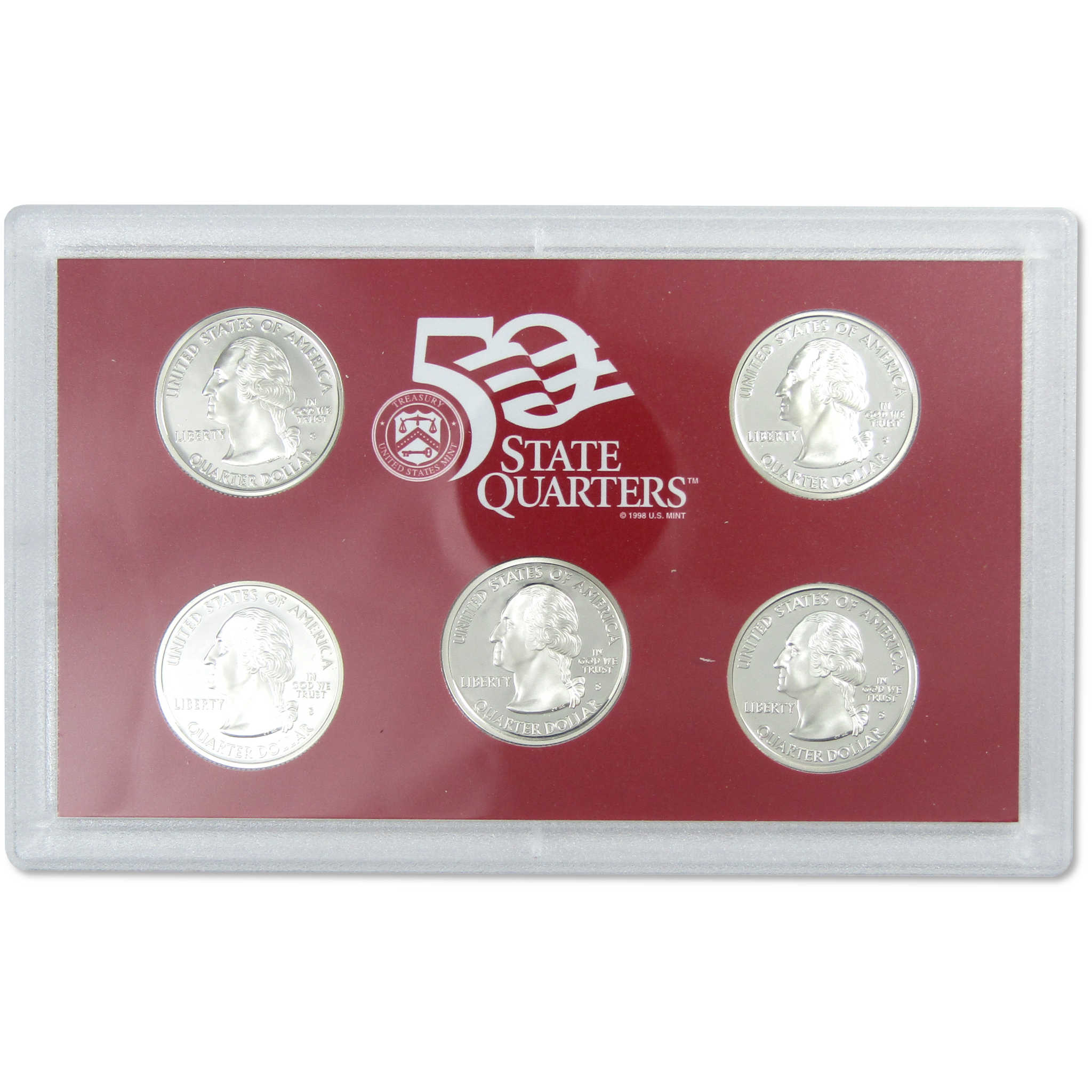 2002 Silver Proof Set U.S. Mint Original Government Packaging OGP COA