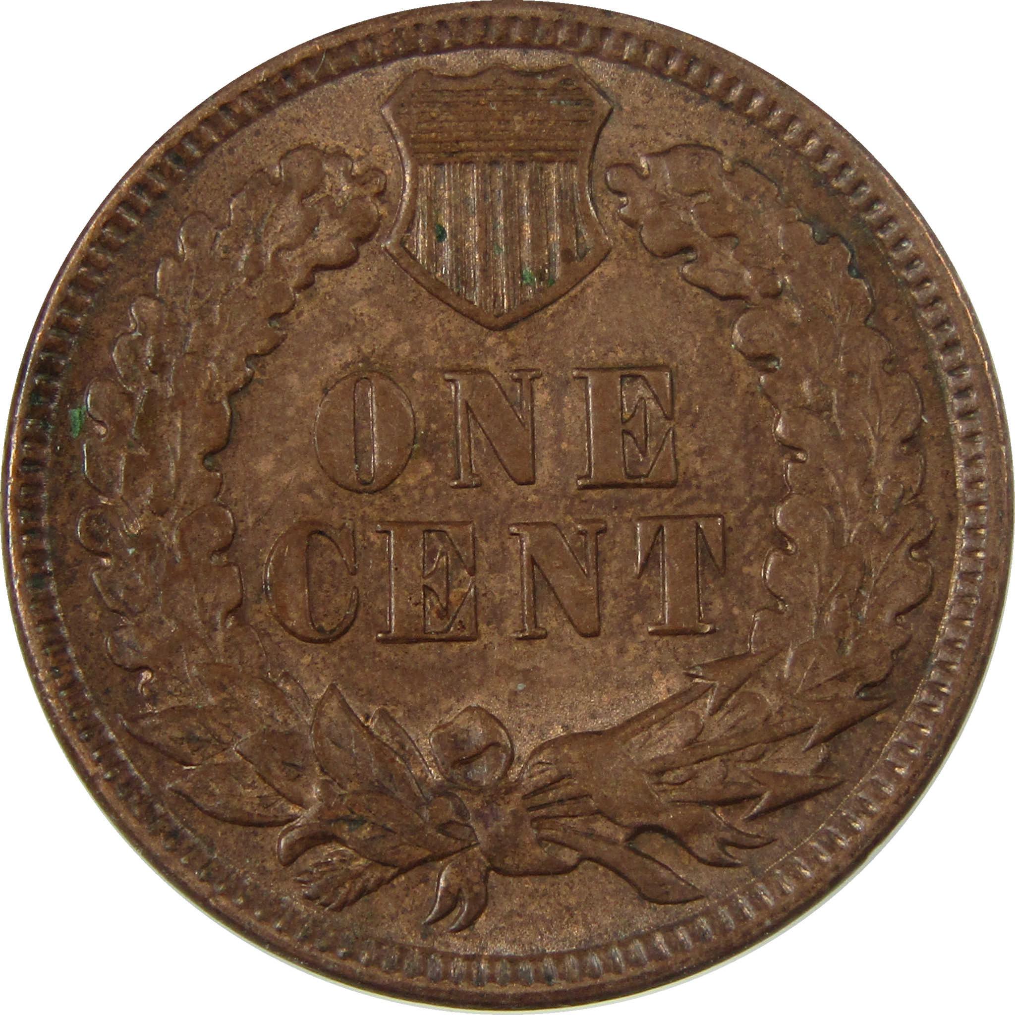 1891 Indian Head Cent AU About Uncirculated Penny 1c Coin SKU:I26936