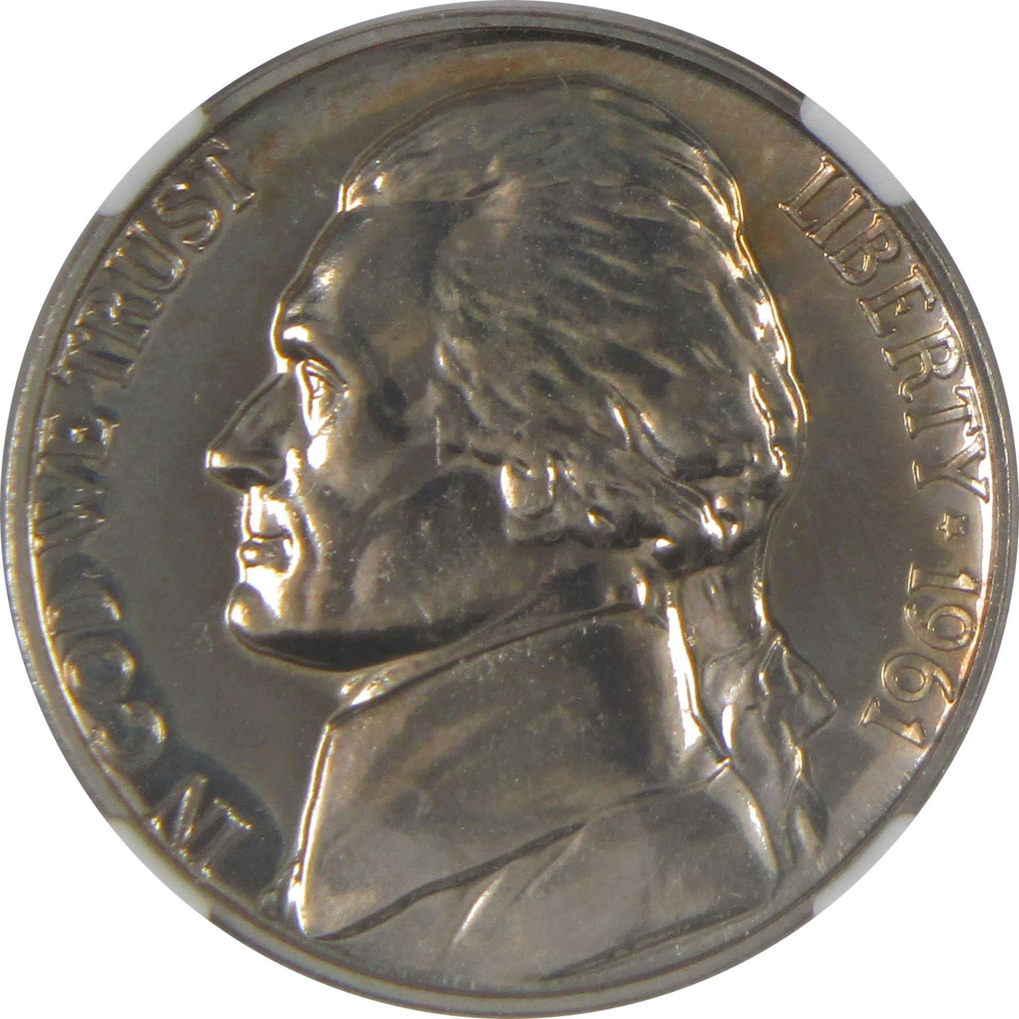 1961 Jefferson Nickel PF 68 NGC Proof 5c Coin SKU:CPC0122