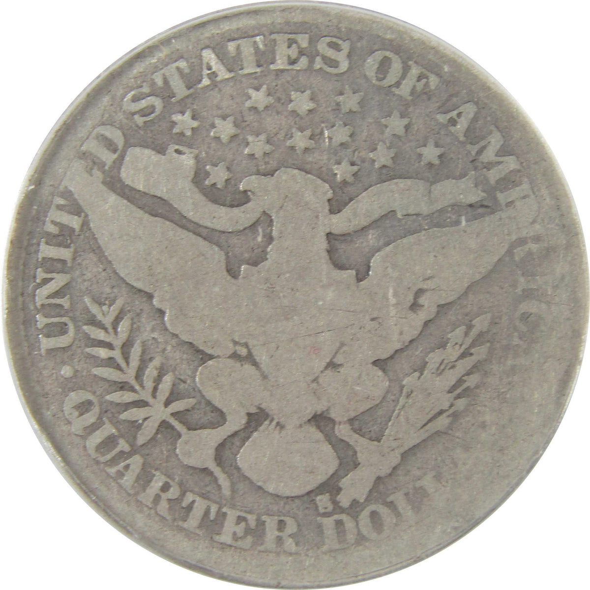 1897 S Barber Silver Quarter AG 3 Details ANACS 25c Coin SKU:I25441