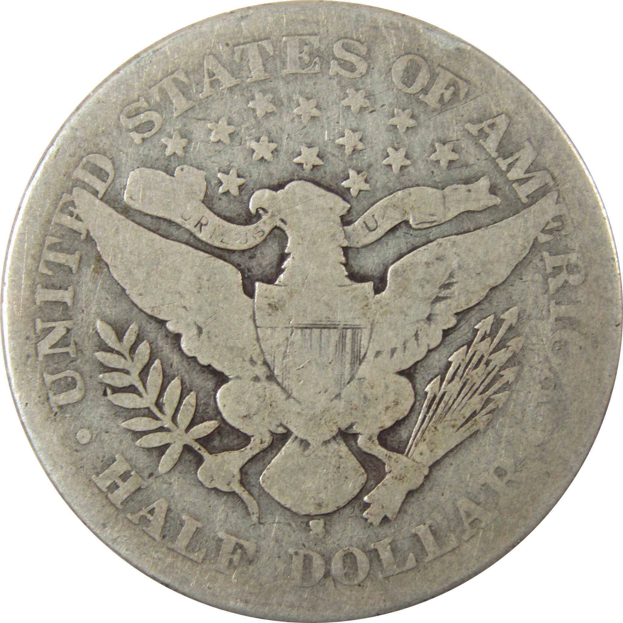1897 S Barber Silver Half Dollar G Good 50c CoinSKU:CP1478