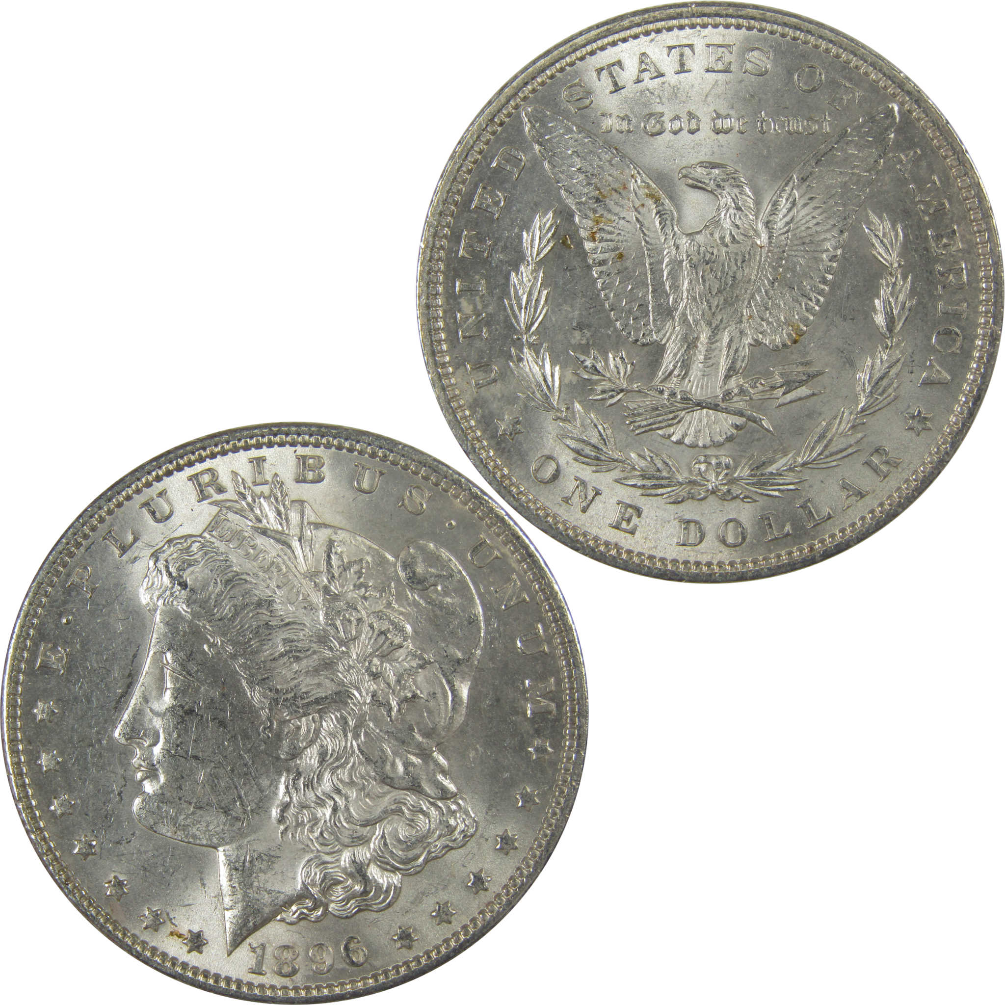 1896 Morgan Dollar Uncirculated Silver $1 Coin SKU:CPC1100 - Morgan coin - Morgan silver dollar - Morgan silver dollar for sale - Profile Coins & Collectibles