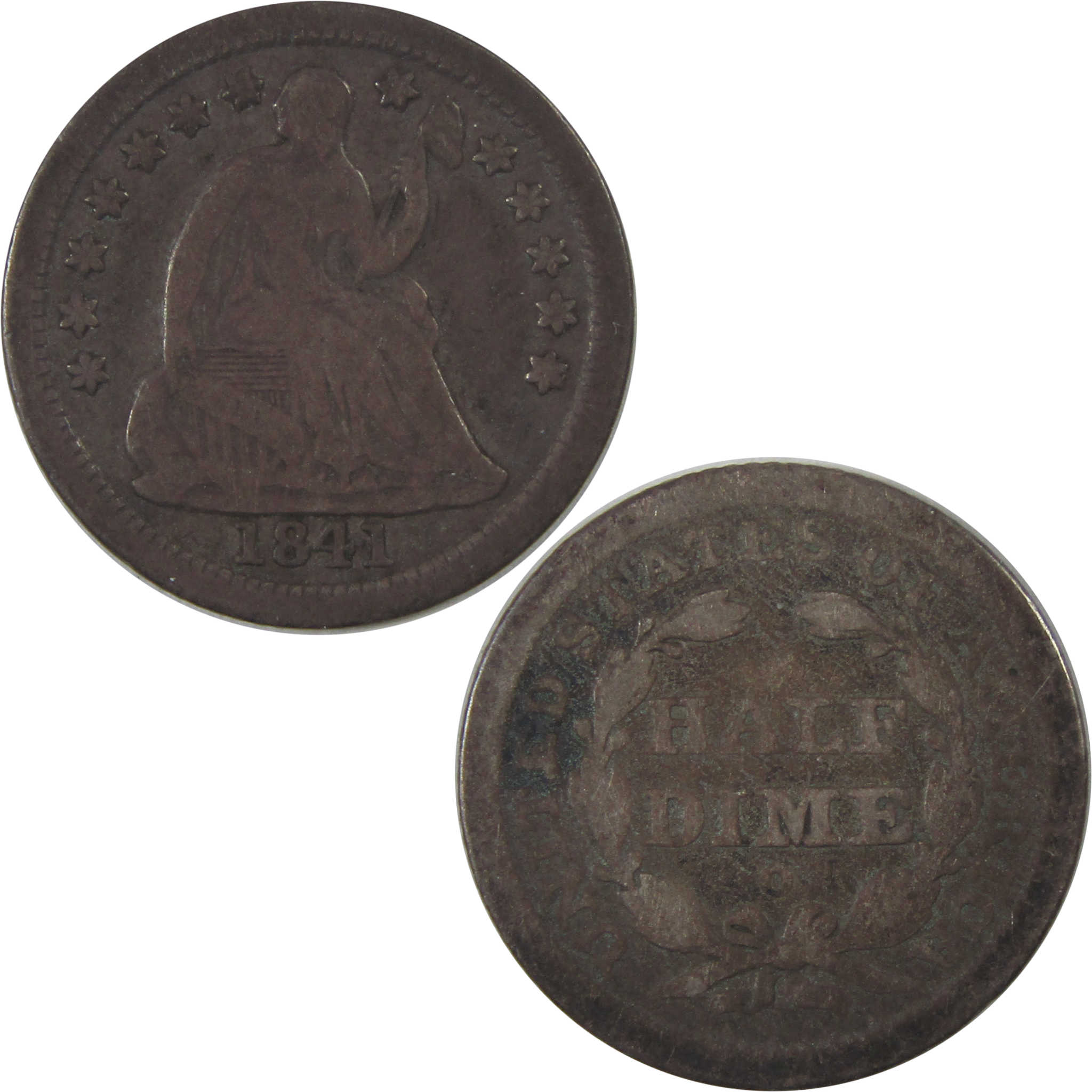 1841 O Seated Liberty Half Dime VG Very Good Silver 5c Coin SKU:I18810