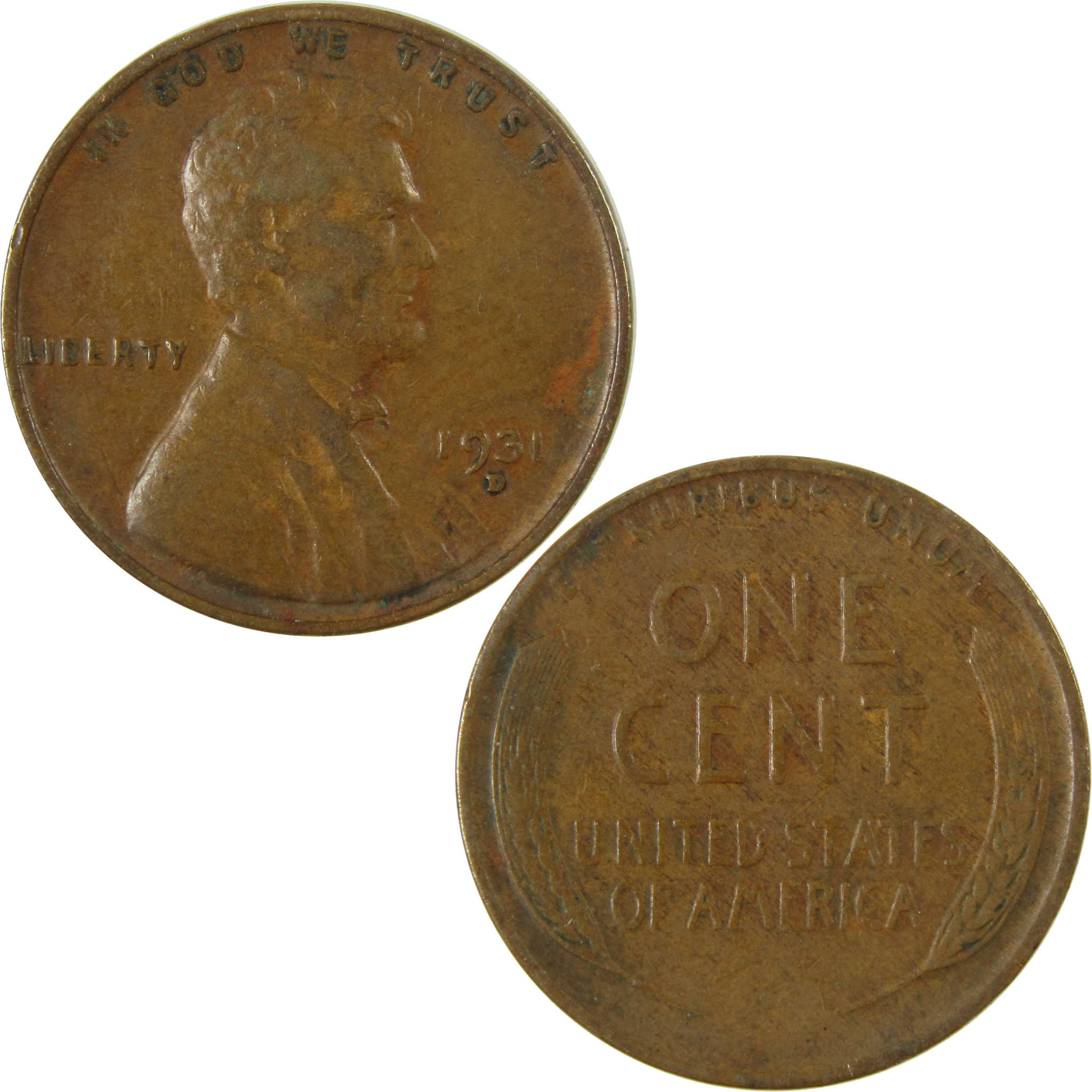1931 D Lincoln Wheat Cent XF EF Extremely Fine Penny SKU:I27134