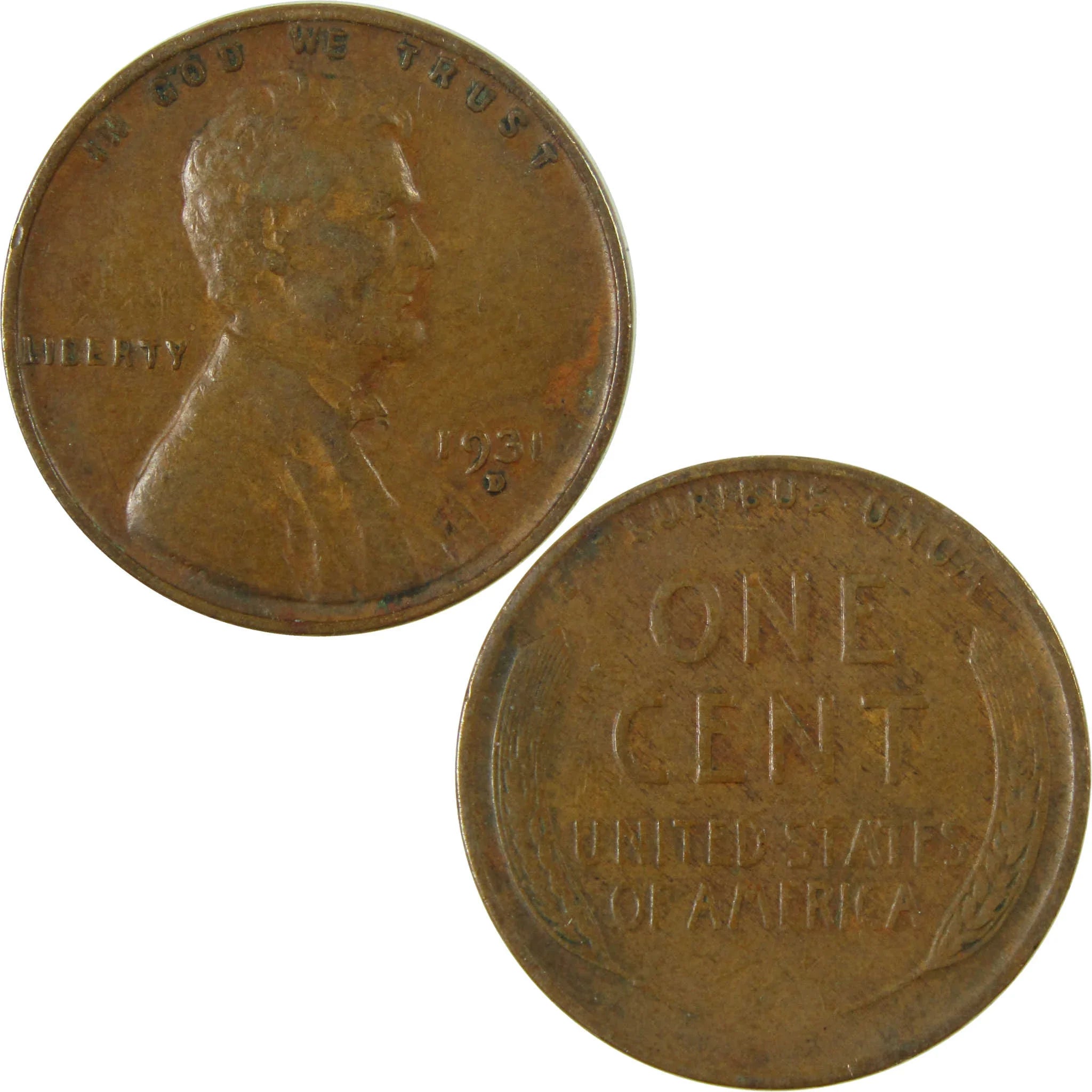 1931 D Lincoln Wheat Cent XF EF Extremely Fine Penny SKU:I27134