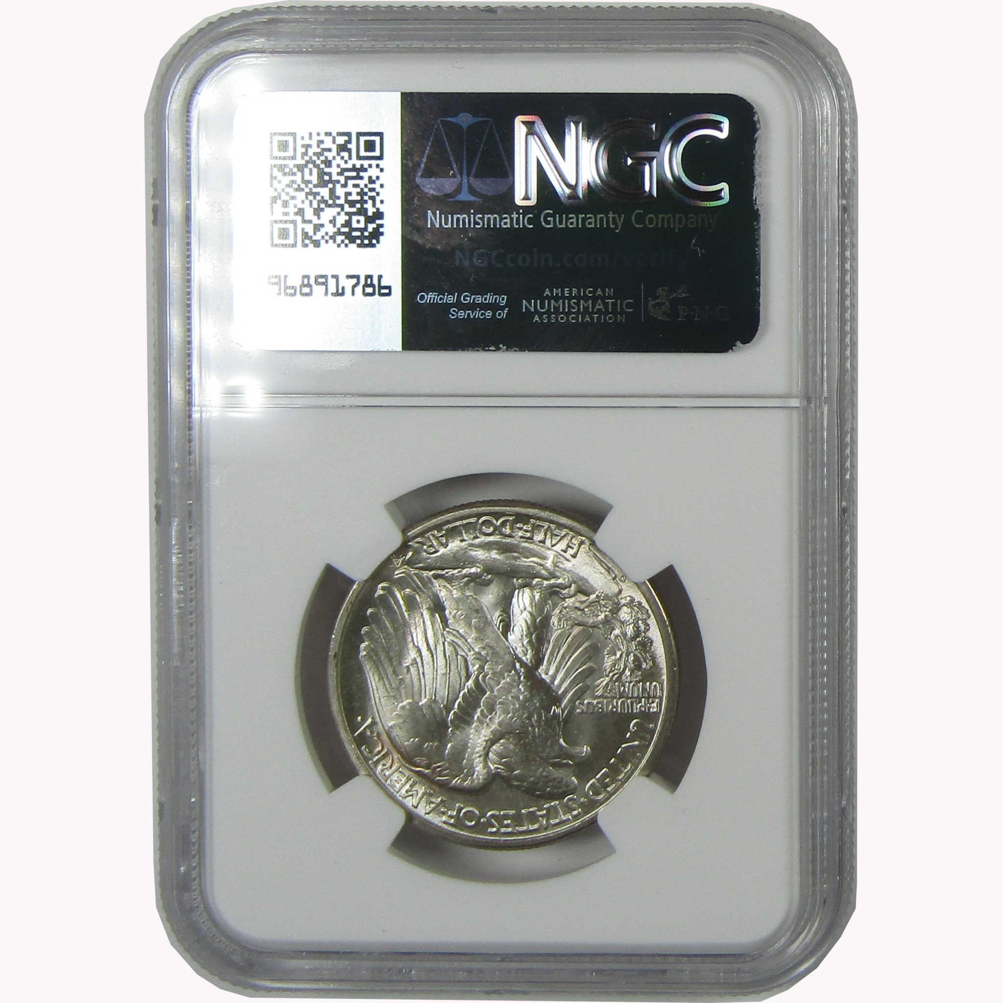 1941 D Liberty Walking Silver Half Dollar MS 66 NGC Uncirculated