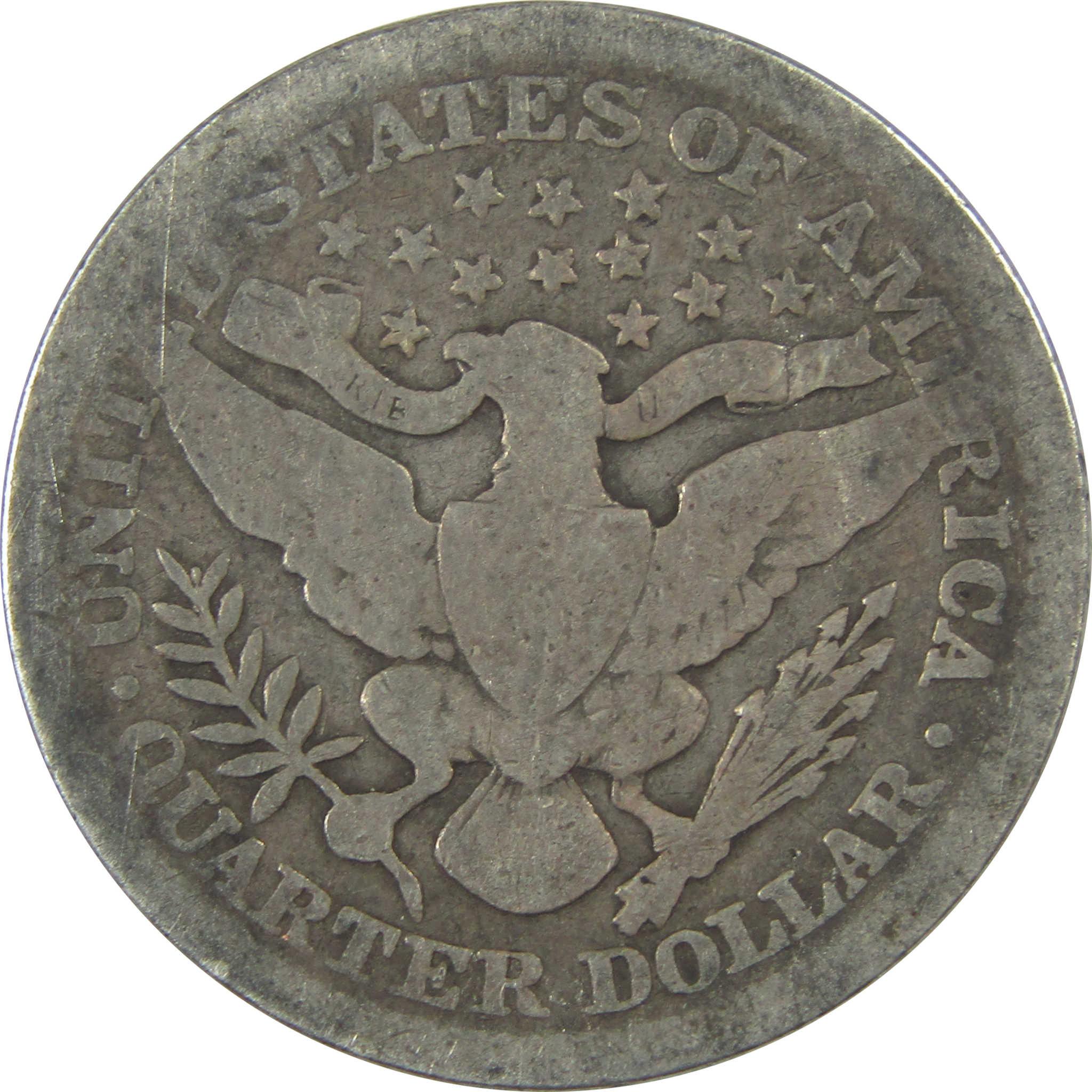 1905 Barber Quarter AG About Good Silver 25c Coin SKU:I21796