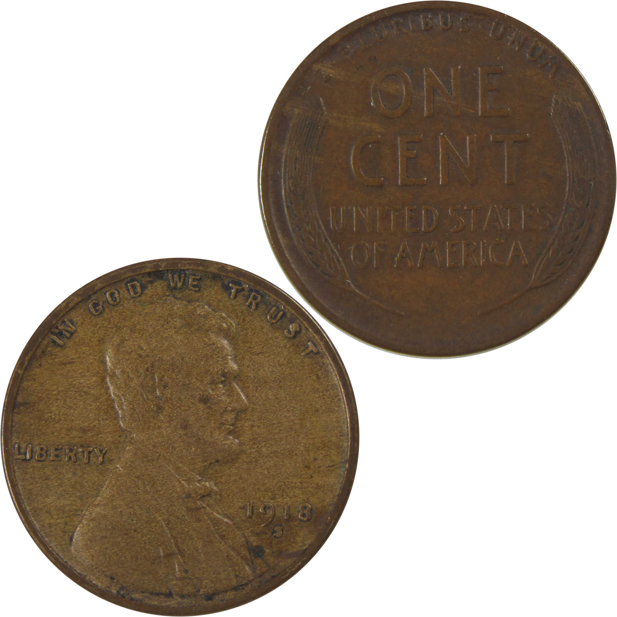 1918 S Lincoln Wheat Cent XF EF Extremely Fine Penny SKU:I23755