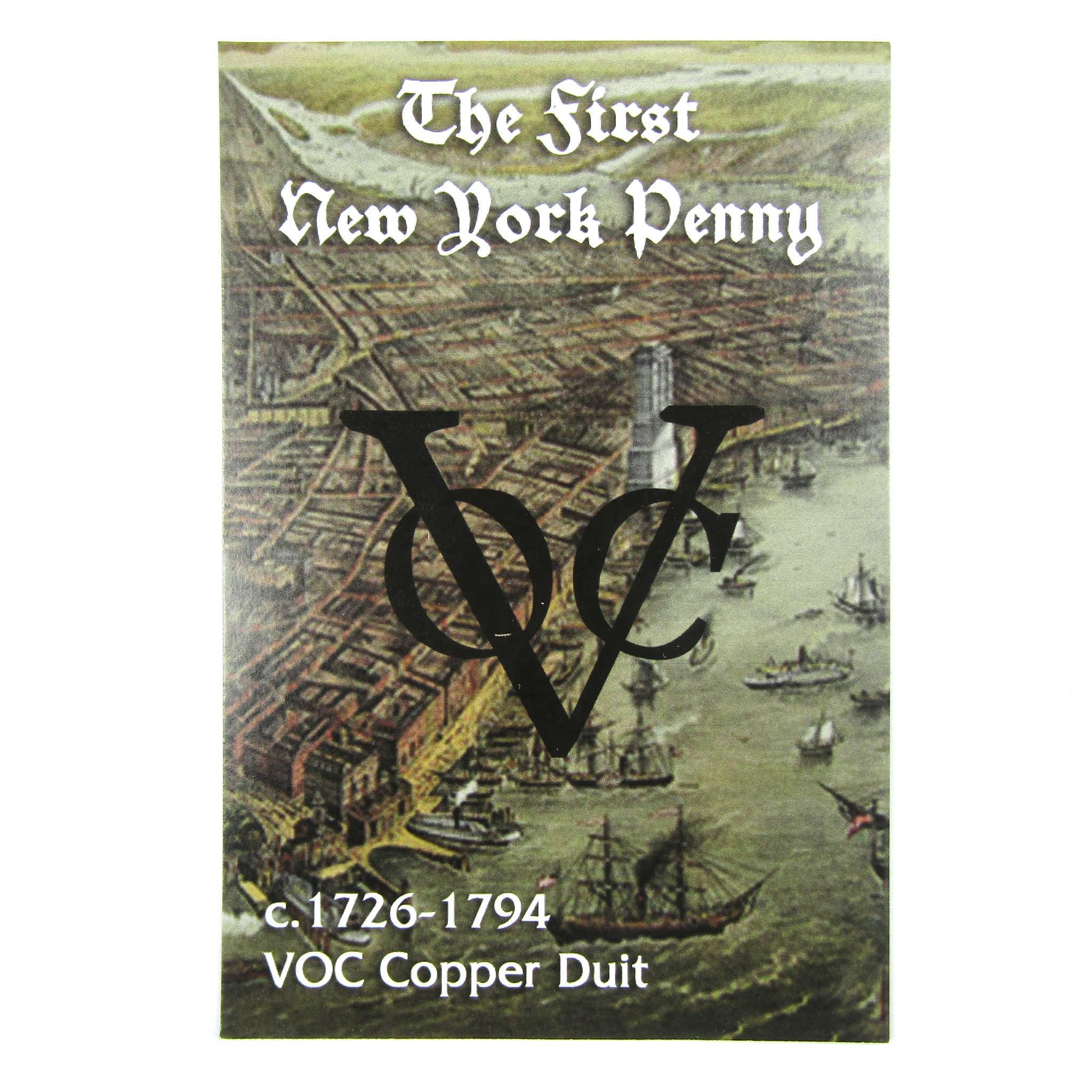 1726-1794 VOC Copper Duit Cent Genuine NGC Copper 1c SKU:OPC141