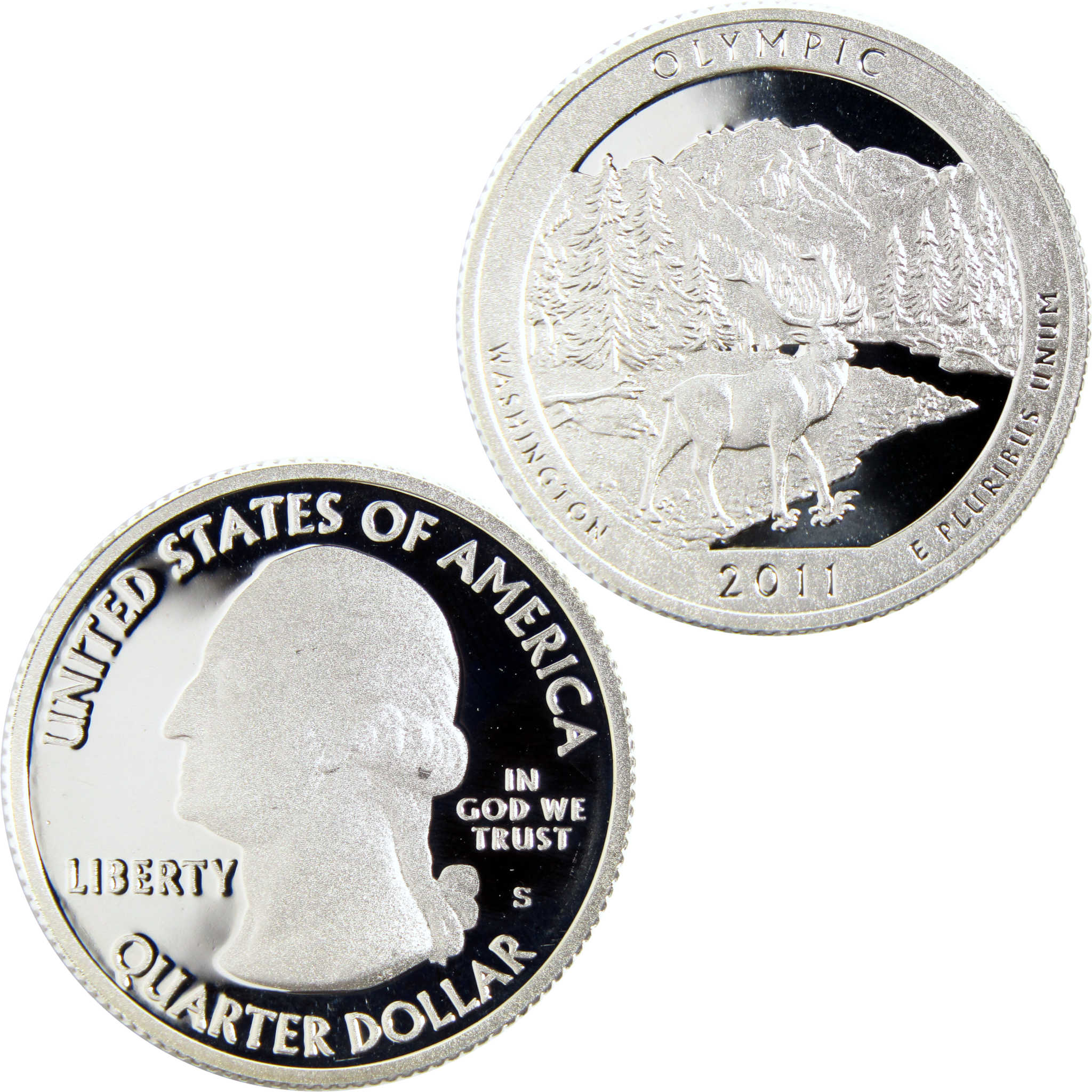 2011 S Olympic National Park Quarter Silver Proof 25c Coin