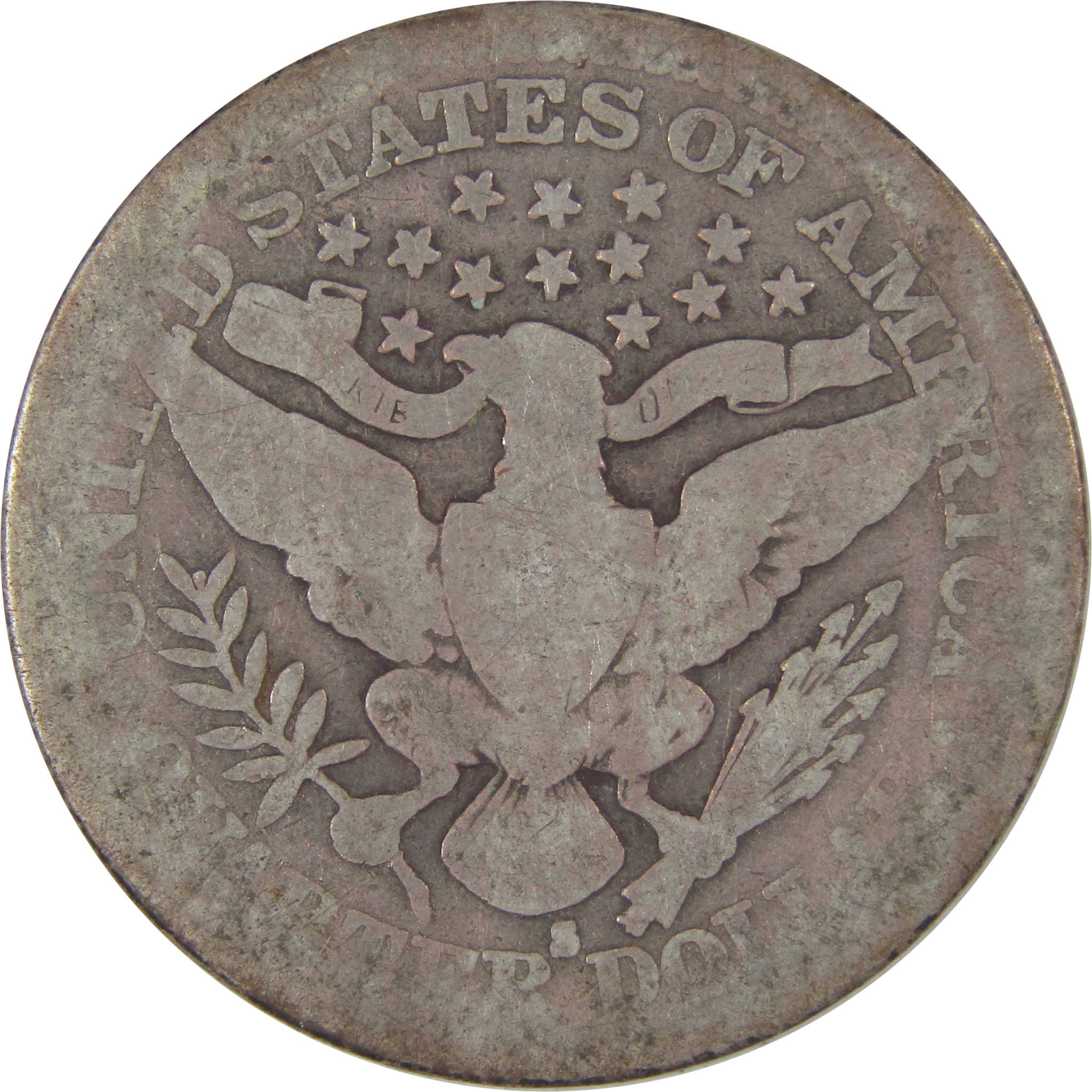 1914 S Barber Quarter AG About Good Silver 25c Coin SKU:I17627