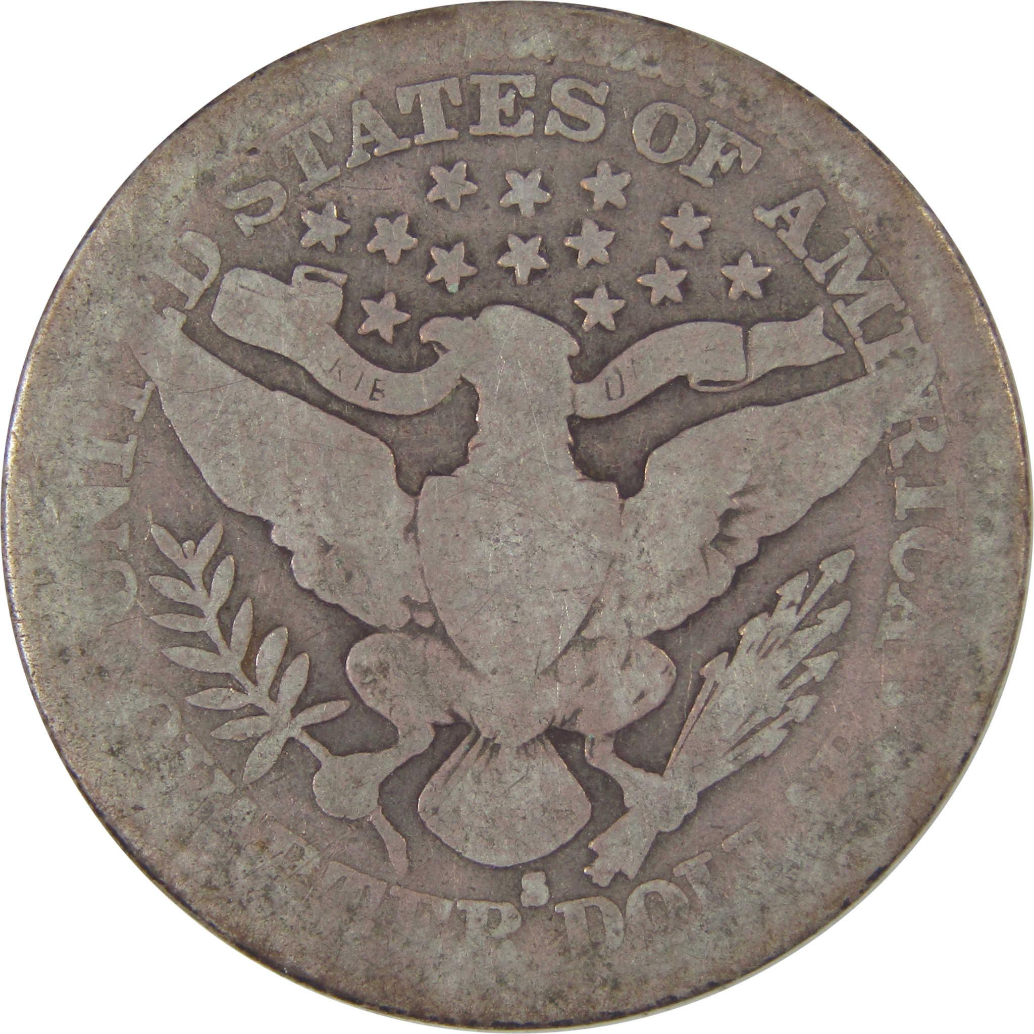 1914 S Barber Quarter AG About Good Silver 25c Coin SKU:I17627