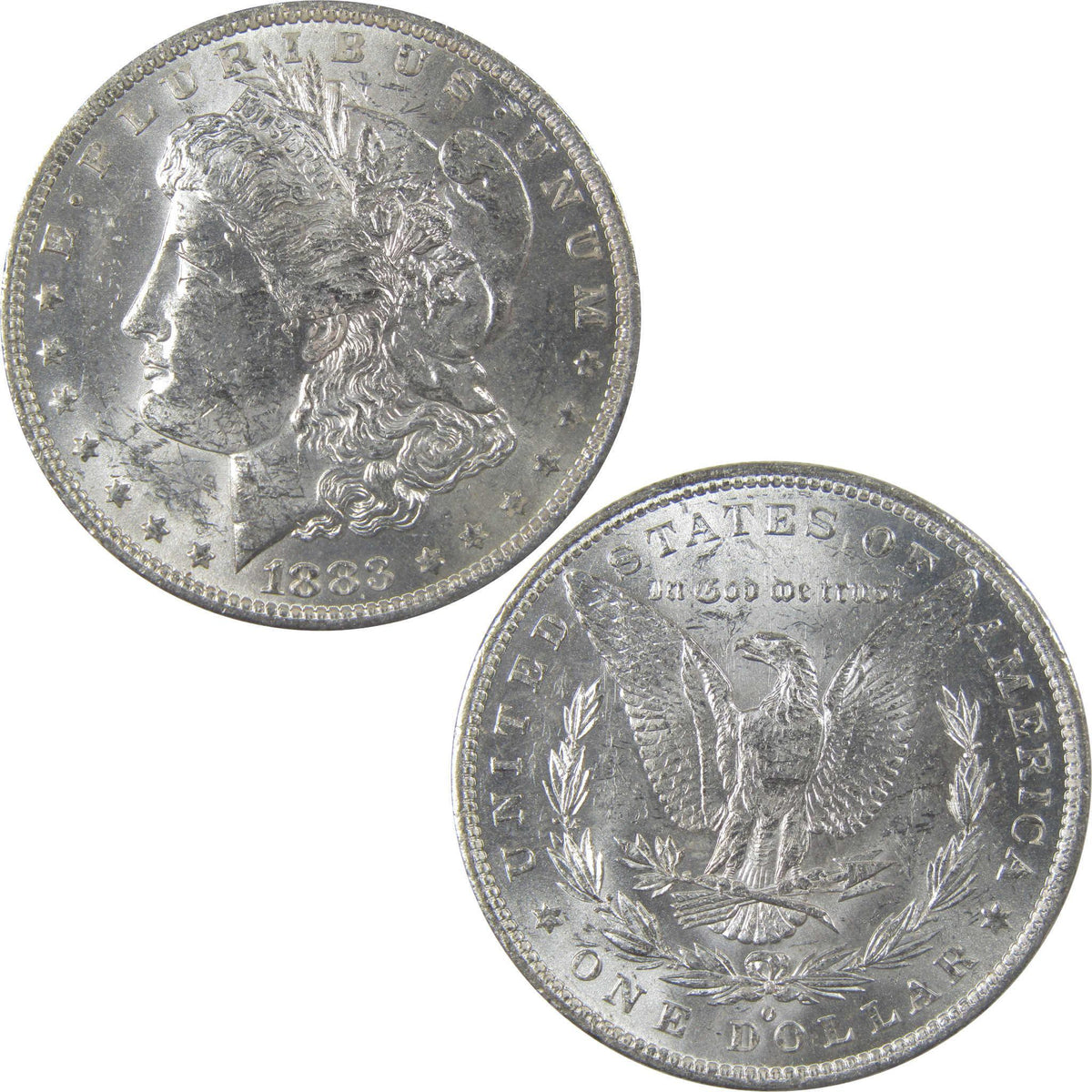 1883 O Morgan Silver Dollar Uncirculated Mint State $1 Coin SKU:I24854 - Morgan coin - Morgan silver dollar - Morgan silver dollar for sale - Profile Coins & Collectibles