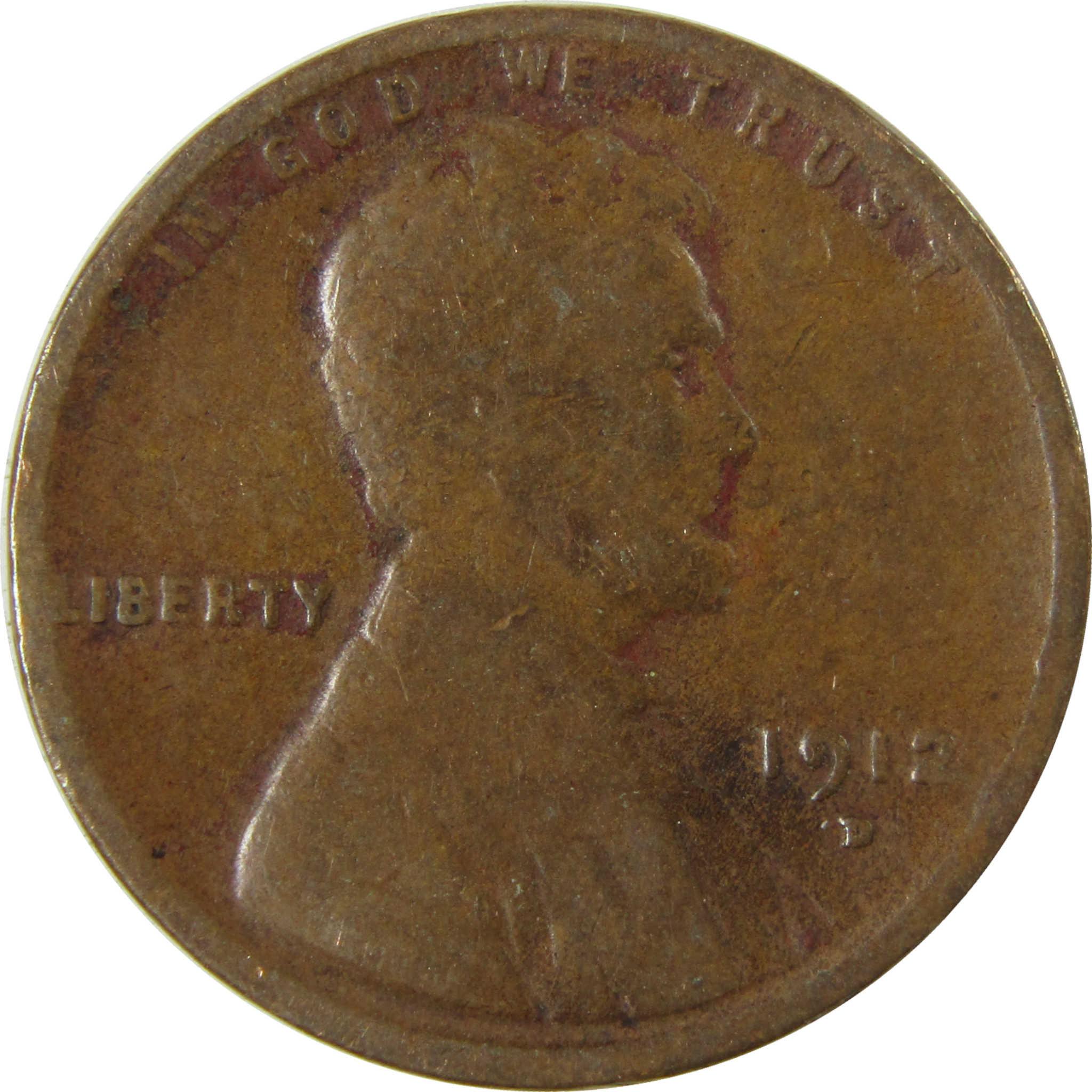 1912 D Lincoln Wheat Cent G Good Penny 1c Coin Collectible SKU:I27164
