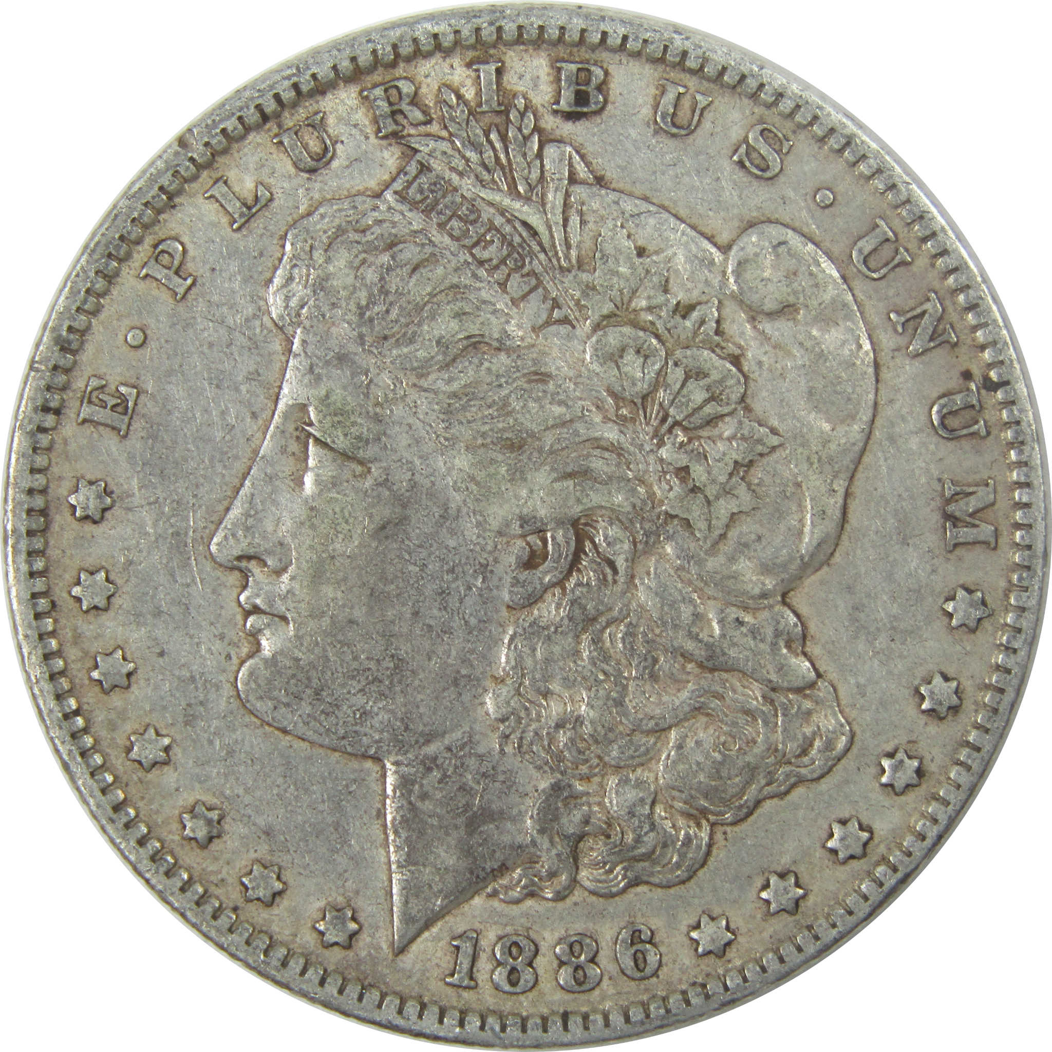 1886 O Morgan Dollar XF EF Extremely Fine Silver $1 Coin SKU:I16557 - Morgan coin - Morgan silver dollar - Morgan silver dollar for sale - Profile Coins & Collectibles
