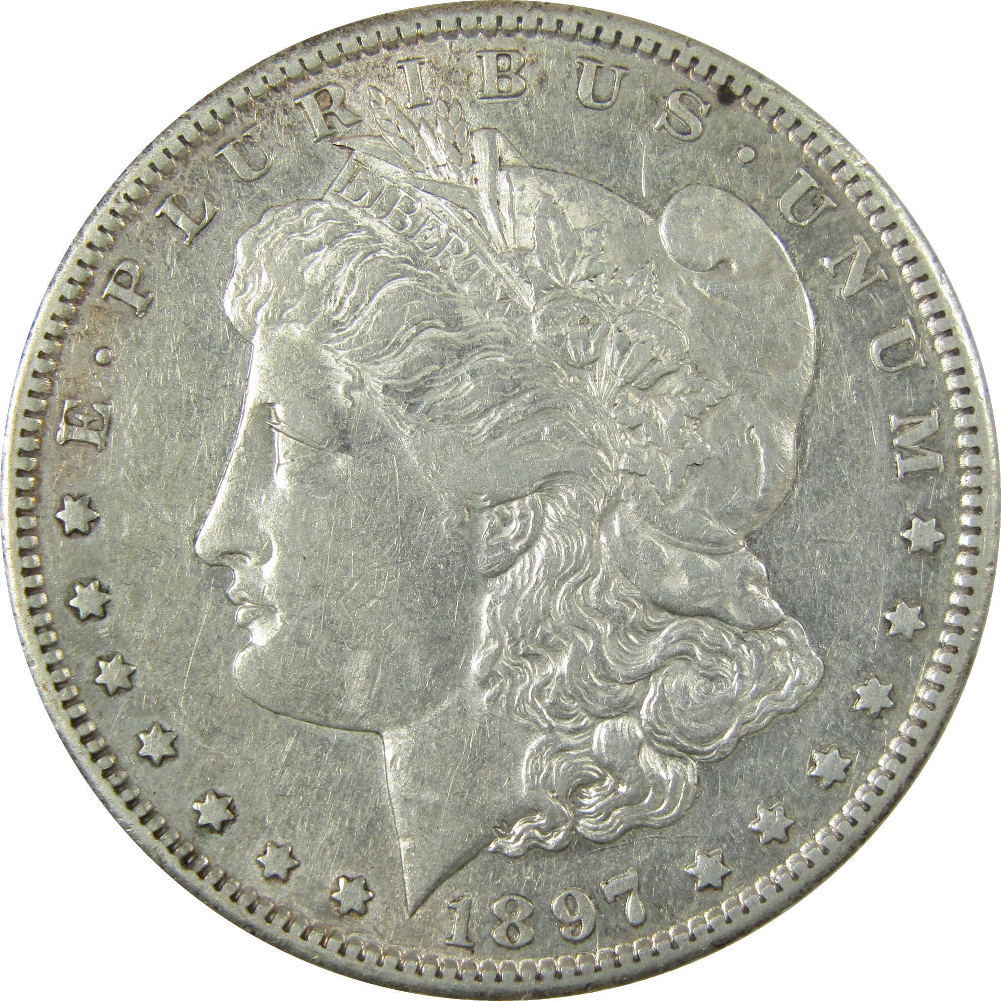 1897 S Morgan Silver Dollar XF EF Extremely Fine $1 Coin SKU:I28090 - Morgan coin - Morgan silver dollar - Morgan silver dollar for sale - Profile Coins & Collectibles
