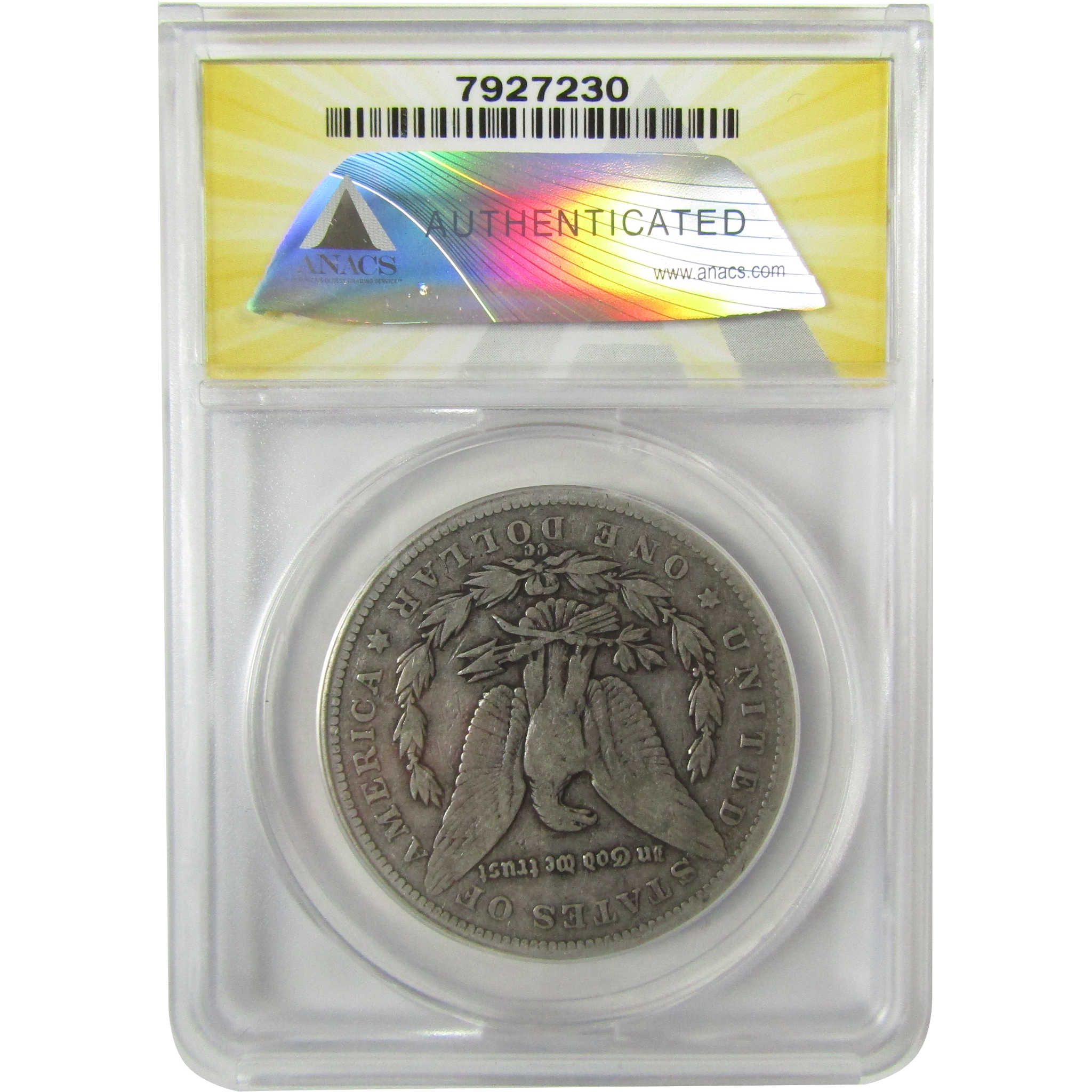 1893 CC Morgan Silver Dollar G 6 ANACS $1 Coin Collectible SKU:I28464