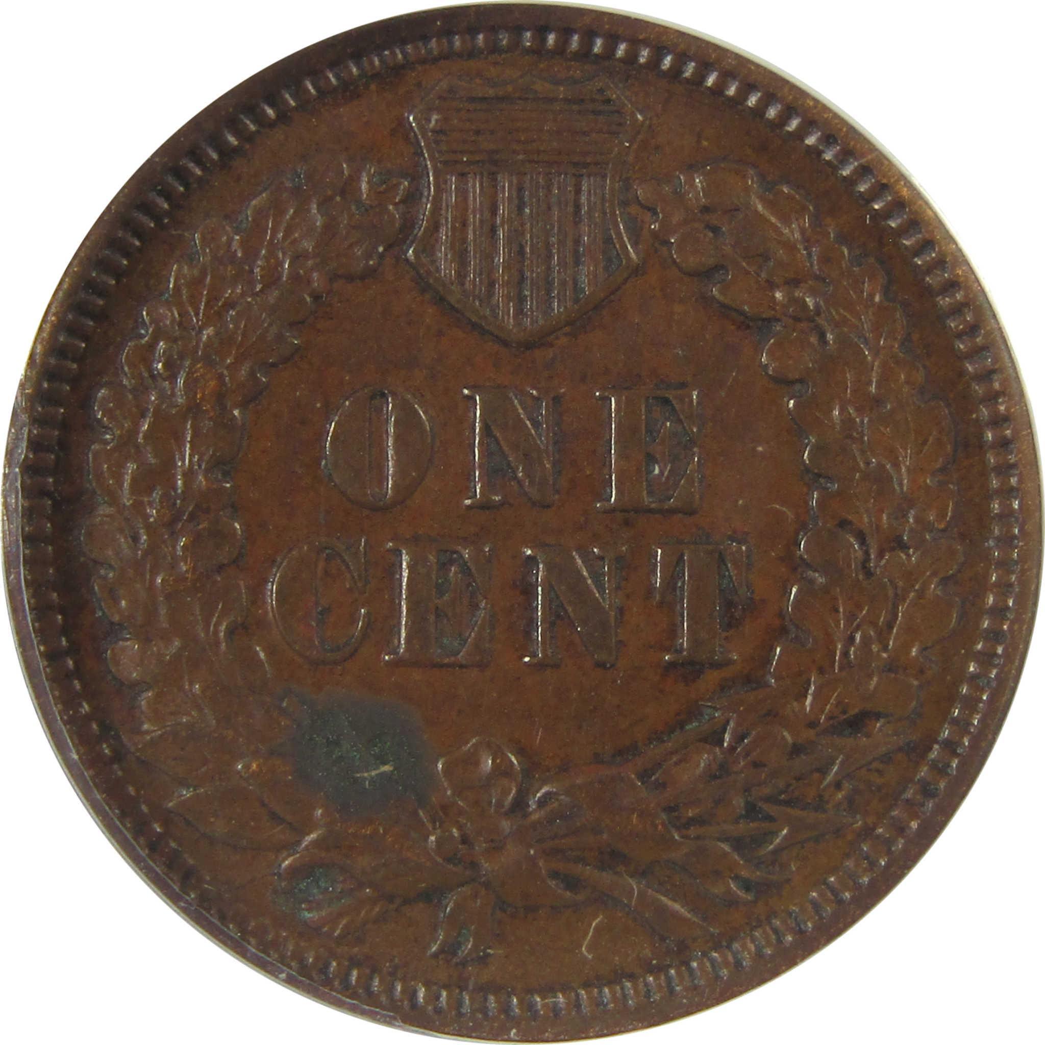1871 Indian Head Cent EF 45 Details ANACS Penny 1c Coin SKU:CPC0806