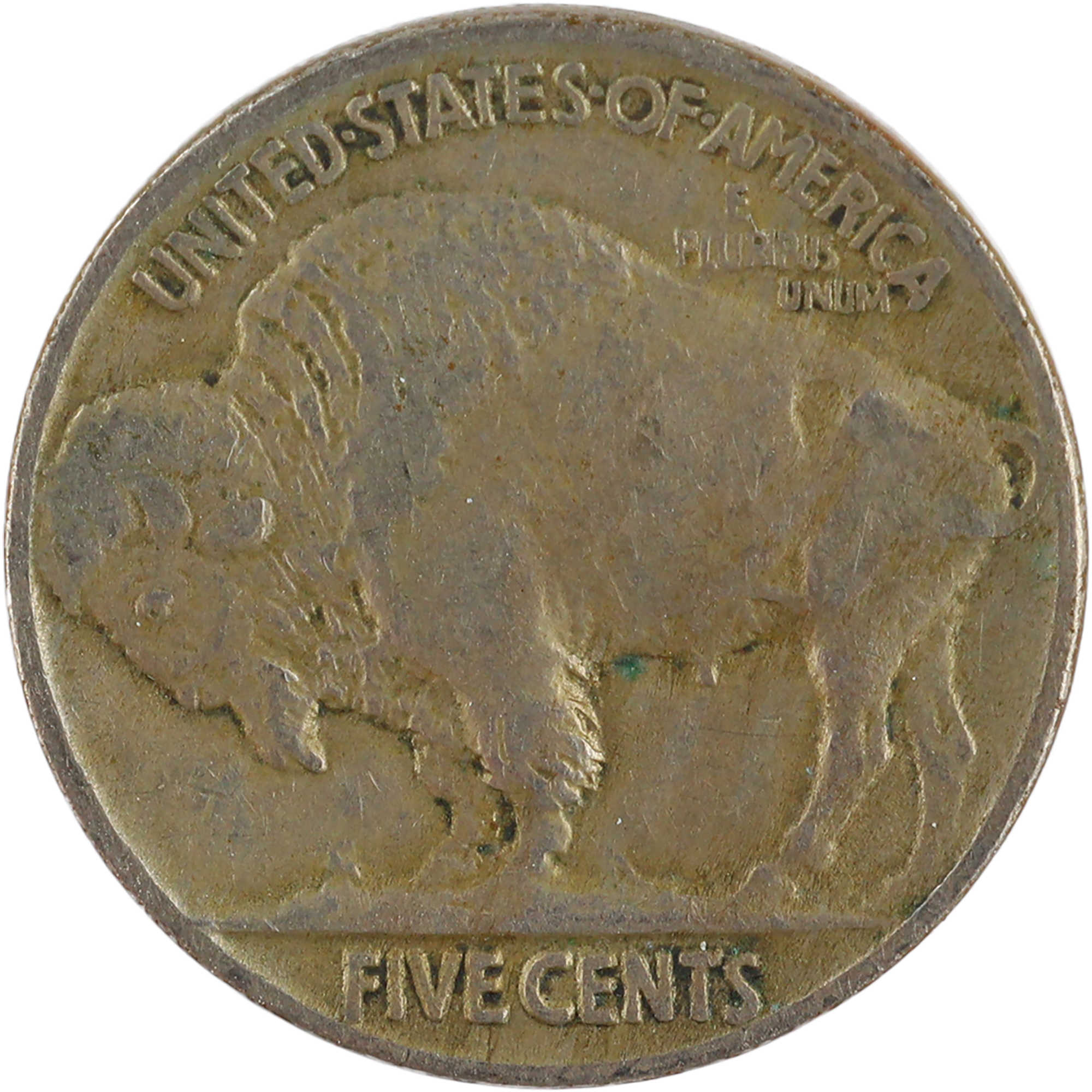 1913 Type 2 Indian Head Buffalo Nickel VF Very Fine 5c Coin SKU:I11962
