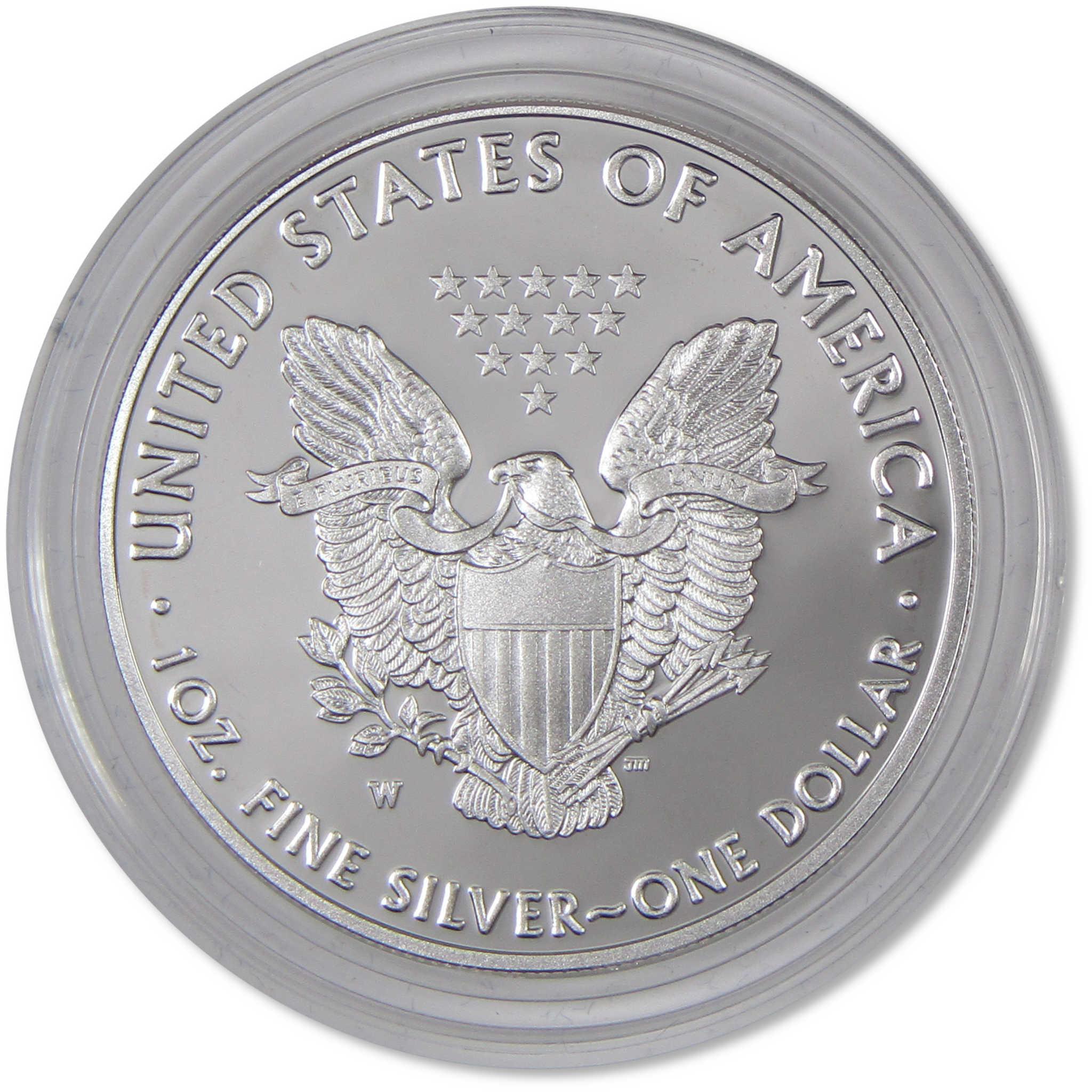 2017 W American Silver Eagle Proof $1 Coin Collectible OGP COA