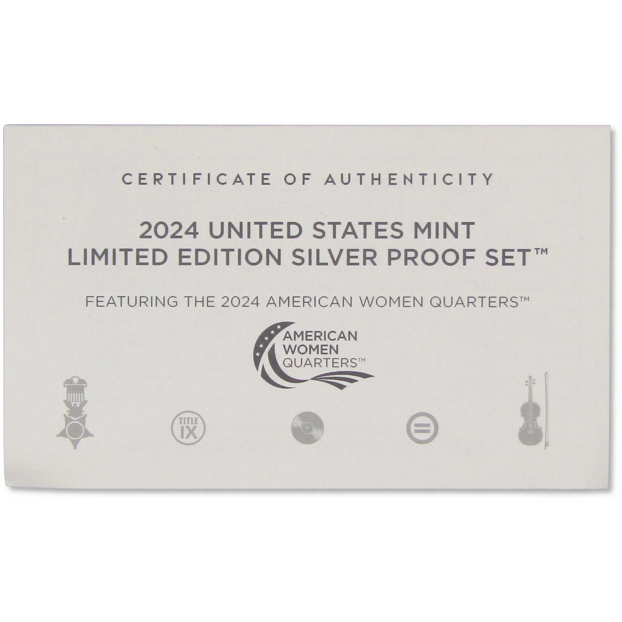 2024 U.S. Mint Limited Edition Silver Proof Set Collectible OGP COA