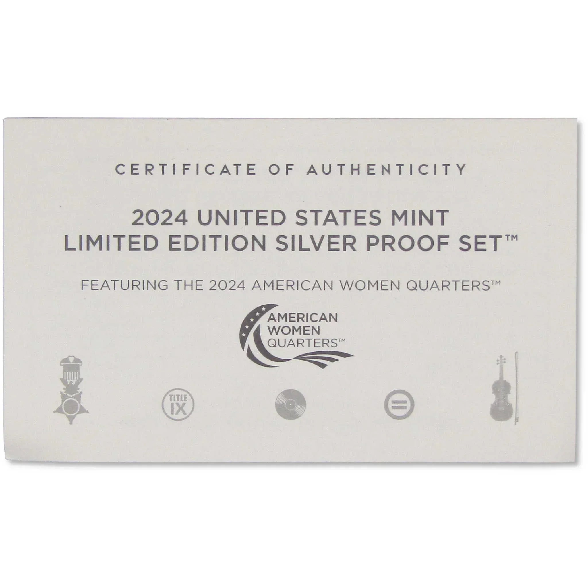2024 U.S. Mint Limited Edition Silver Proof Set Collectible OGP COA