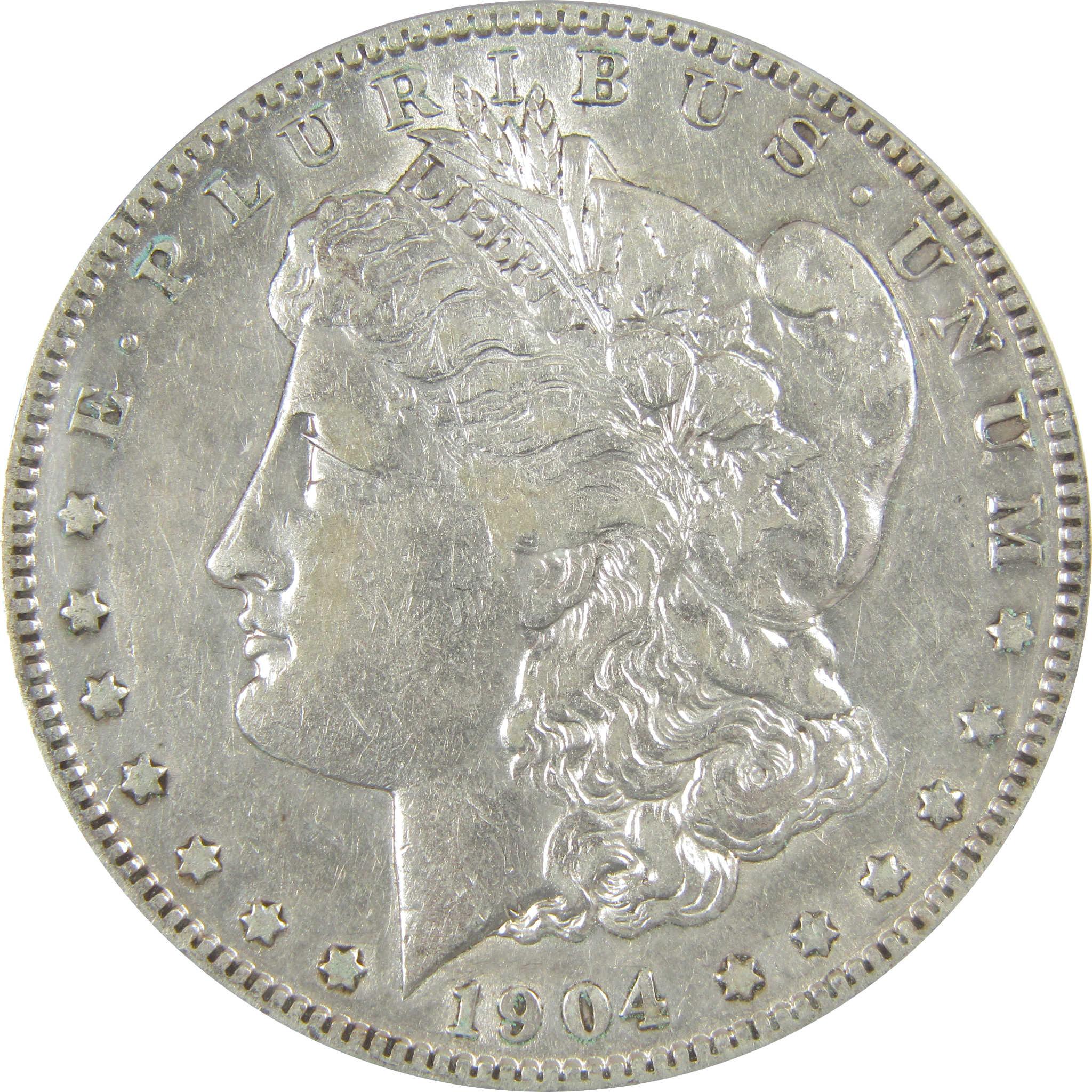 1904 S Morgan Dollar EF 40 Details ANACS Silver $1 Coin SKU:I21184 - Morgan coin - Morgan silver dollar - Morgan silver dollar for sale - Profile Coins & Collectibles