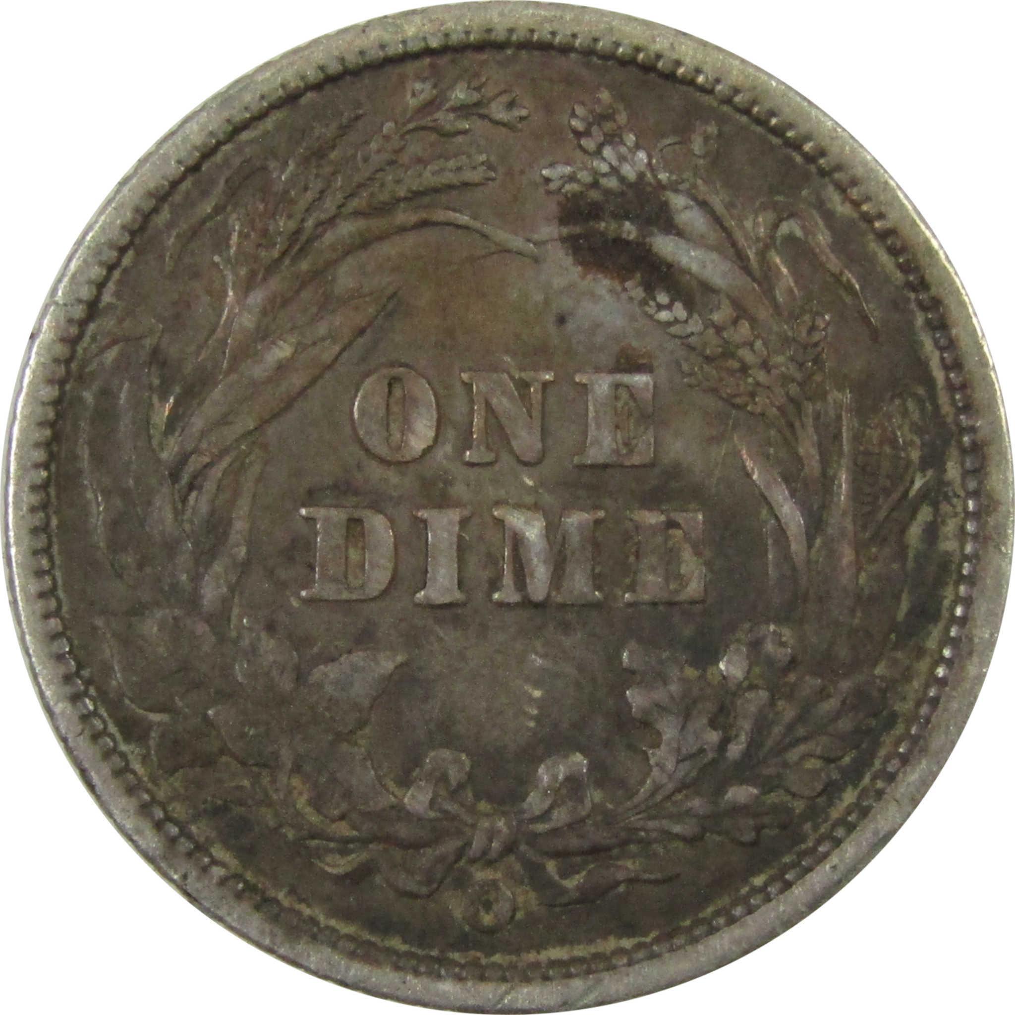 1899 O Barber Silver Dime VF Very Fine 10c Coin Collectible SKU:CP1347