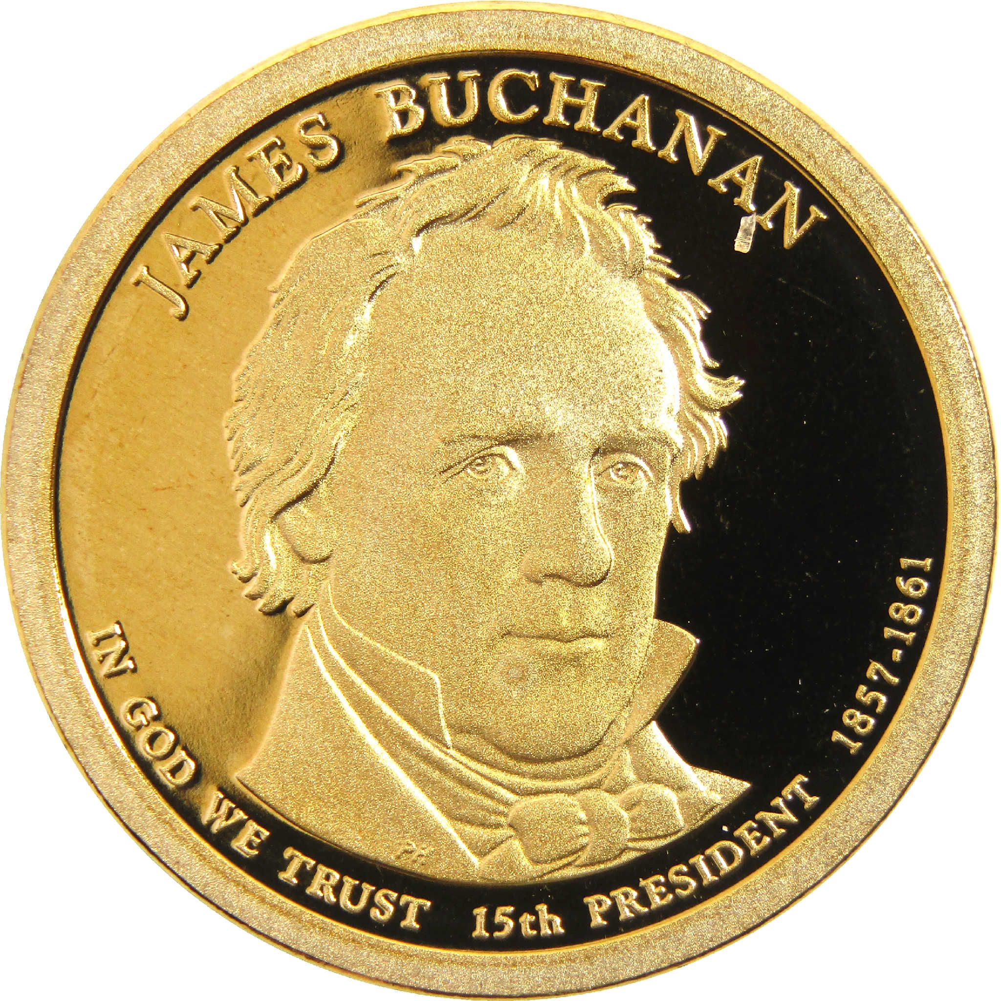 2010 S James Buchanan Presidential Dollar Choice Proof $1 Coin