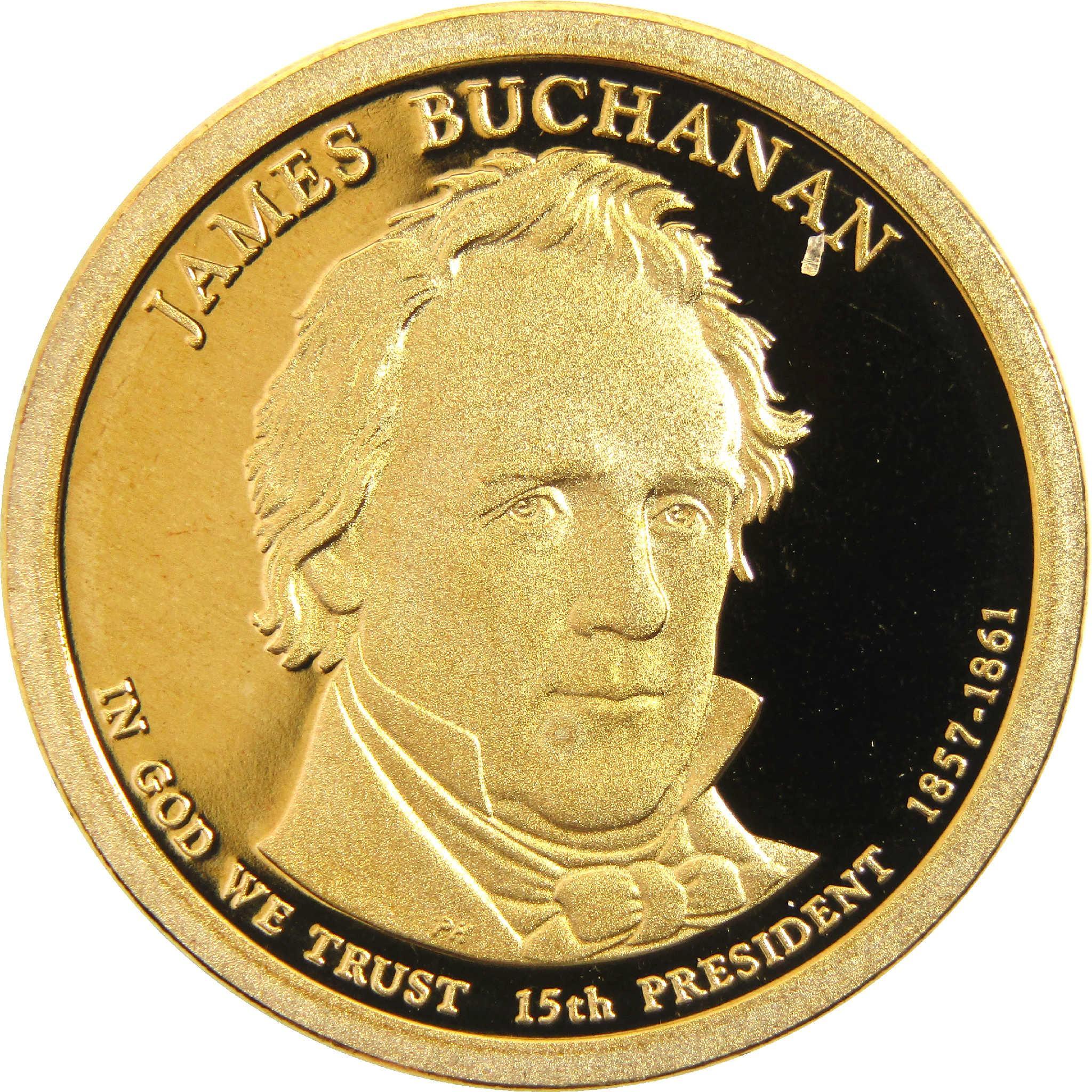 2010 S James Buchanan Presidential Dollar Choice Proof $1 Coin