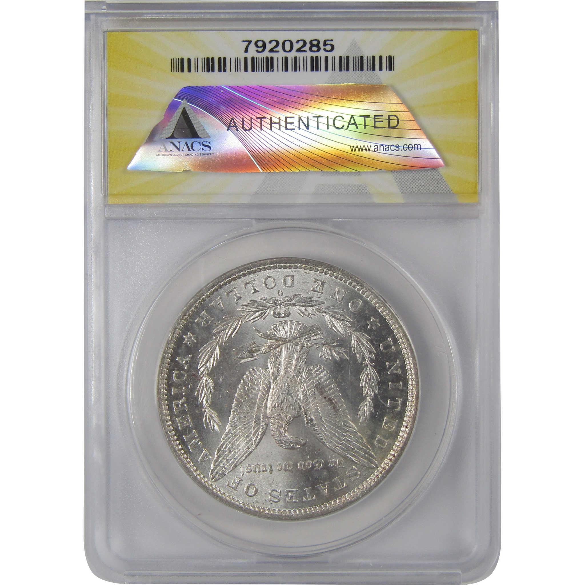 1882 O Morgan Dollar MS 63 ANACS Silver Toned Obverse SKU:CP188
