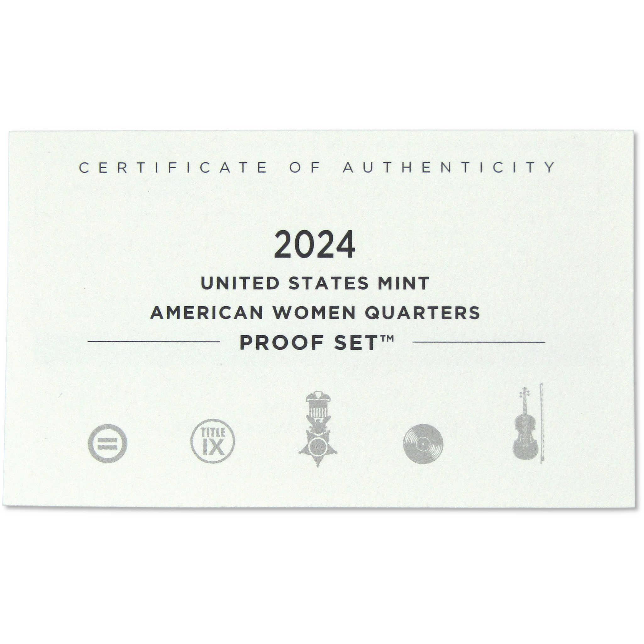 2024 American Women Quarter Clad Proof Set U.S. Mint OGP COA