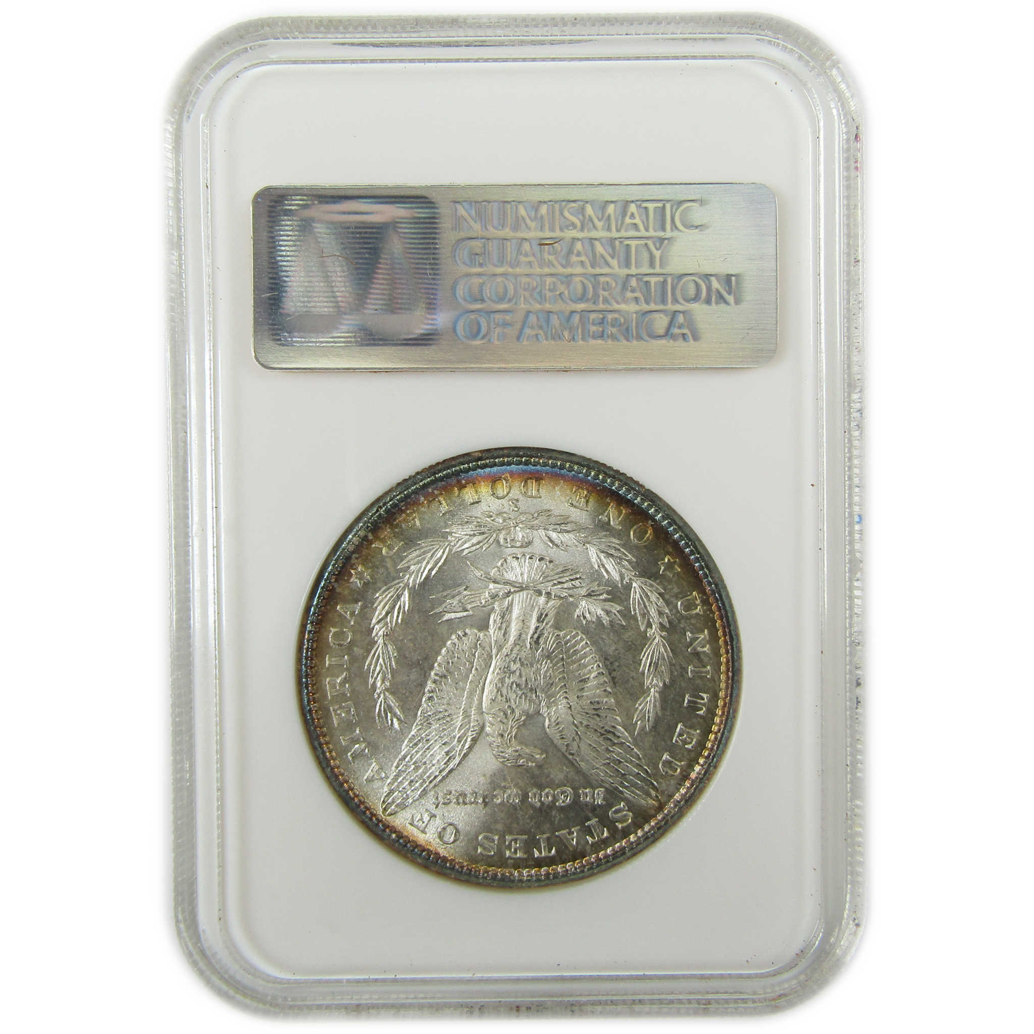 1880 S Morgan Silver $1 MS 64 NGC Uncirculated Toned Reverse SKU:CP933