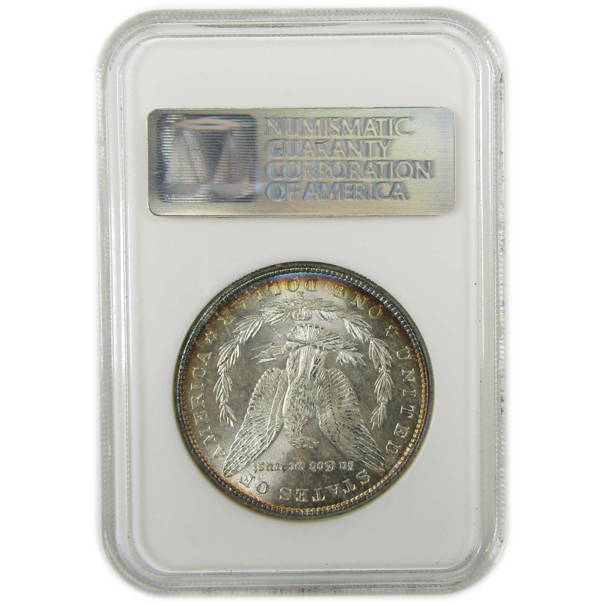 1880 S Morgan Silver $1 MS 64 NGC Uncirculated Toned Reverse SKU:CP933