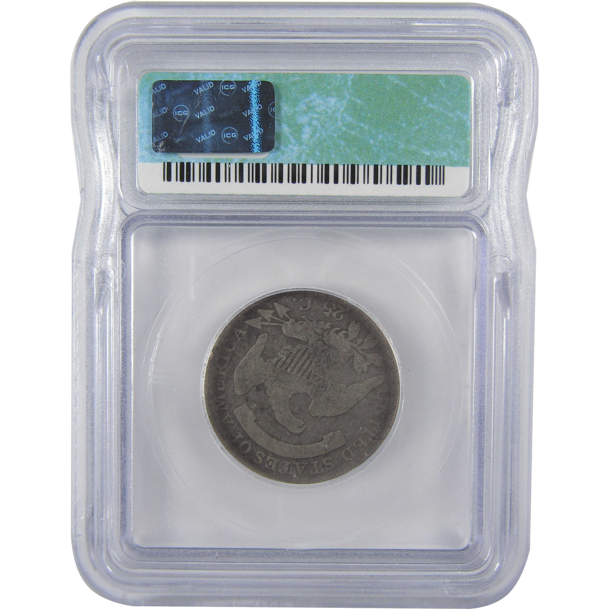 1819 Large 9 Capped Bust Quarter G 6 ICG Silver 25c Coin SKU:I23796