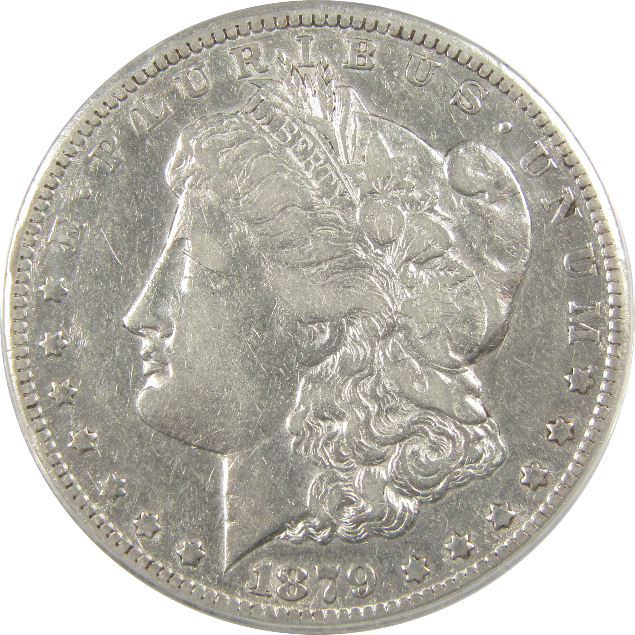 1879 CC Morgan Dollar EF 40 Details ANACS Silver $1 Coin SKU:I21895 - Morgan coin - Morgan silver dollar - Morgan silver dollar for sale - Profile Coins & Collectibles