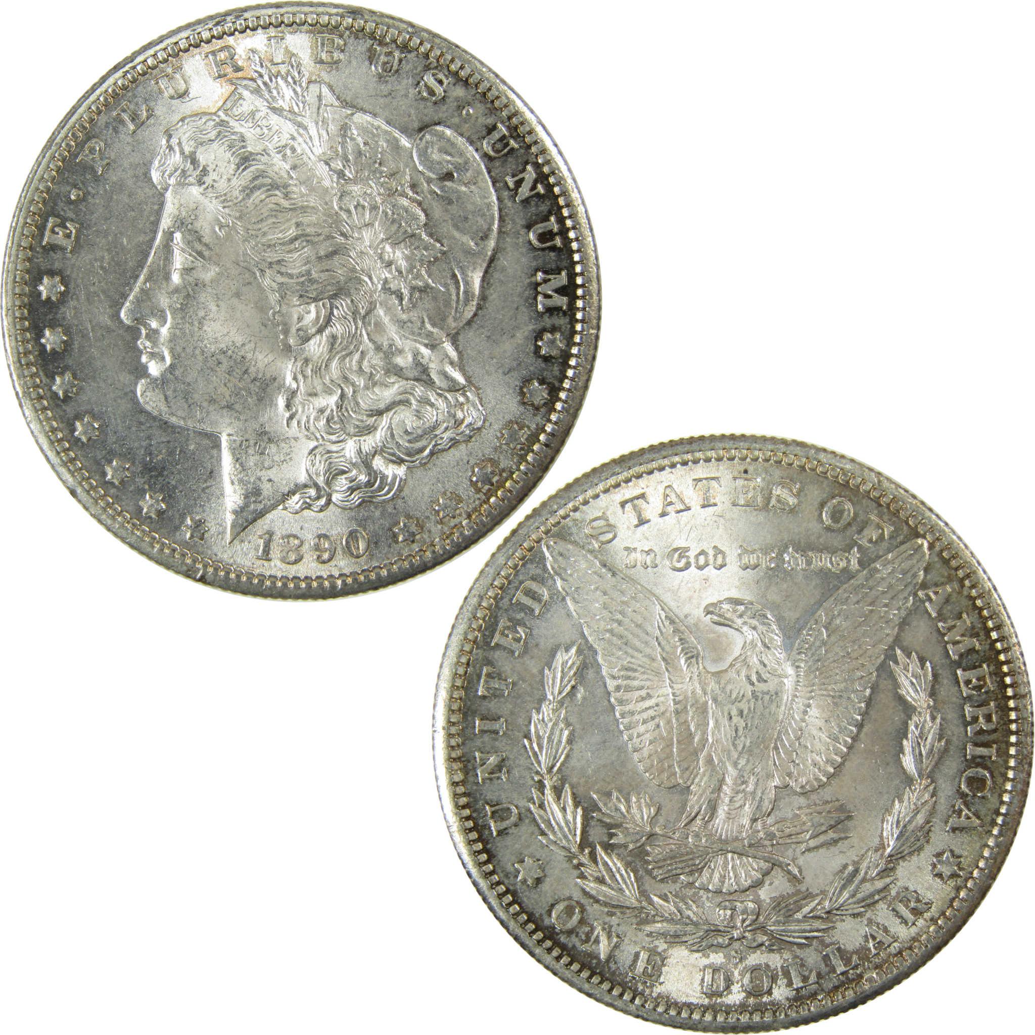 1890 S Morgan Silver Dollar CH AU Choice About Unc $1 Coin SKU:I27462 - Morgan coin - Morgan silver dollar - Morgan silver dollar for sale - Profile Coins & Collectibles