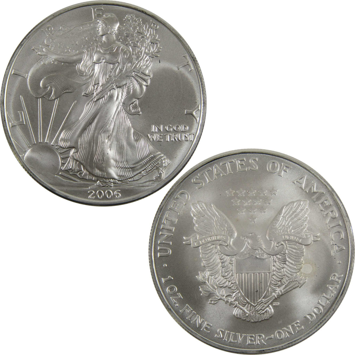 2006 American Silver Eagle Uncirculated Mint State $1 Coin Collectible