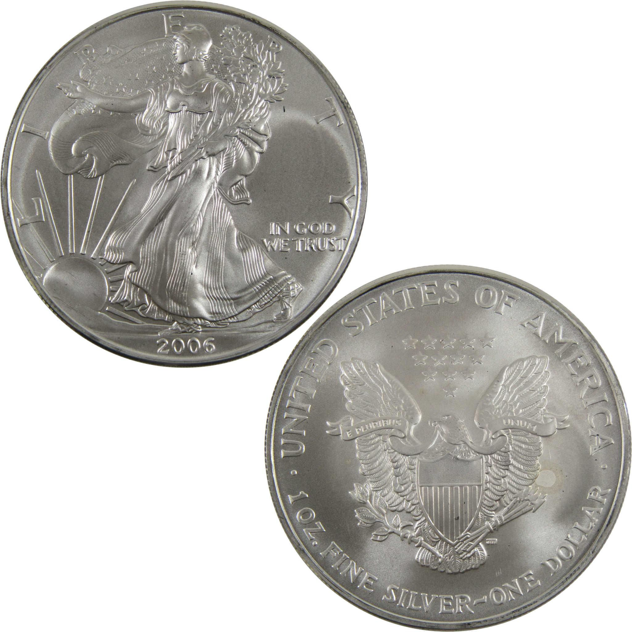 2006 American Silver Eagle Uncirculated Bullion $1 Coin