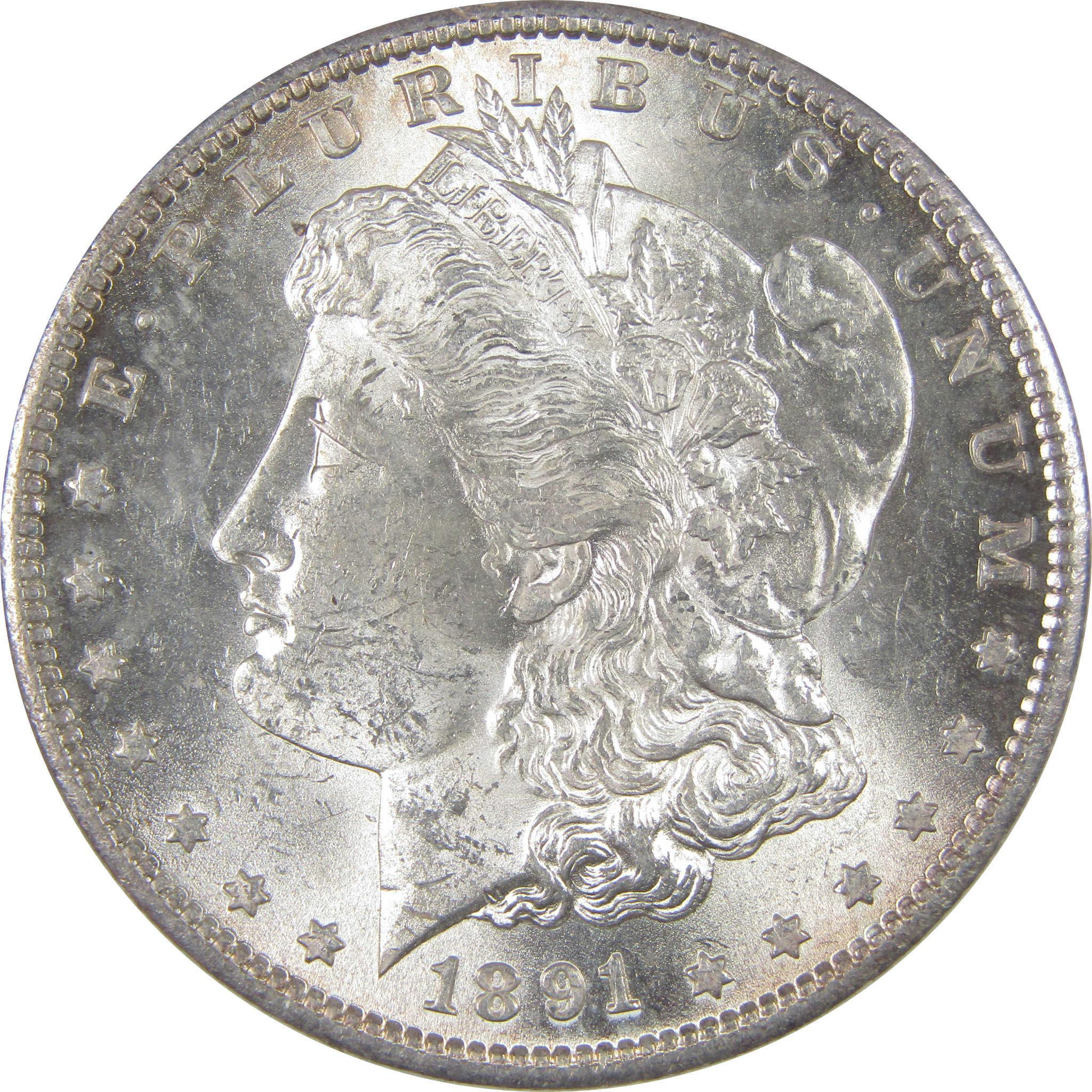 1891 S Morgan Dollar BU Choice Uncirculated Silver $1 Coin SKU:I16949 - Morgan coin - Morgan silver dollar - Morgan silver dollar for sale - Profile Coins & Collectibles