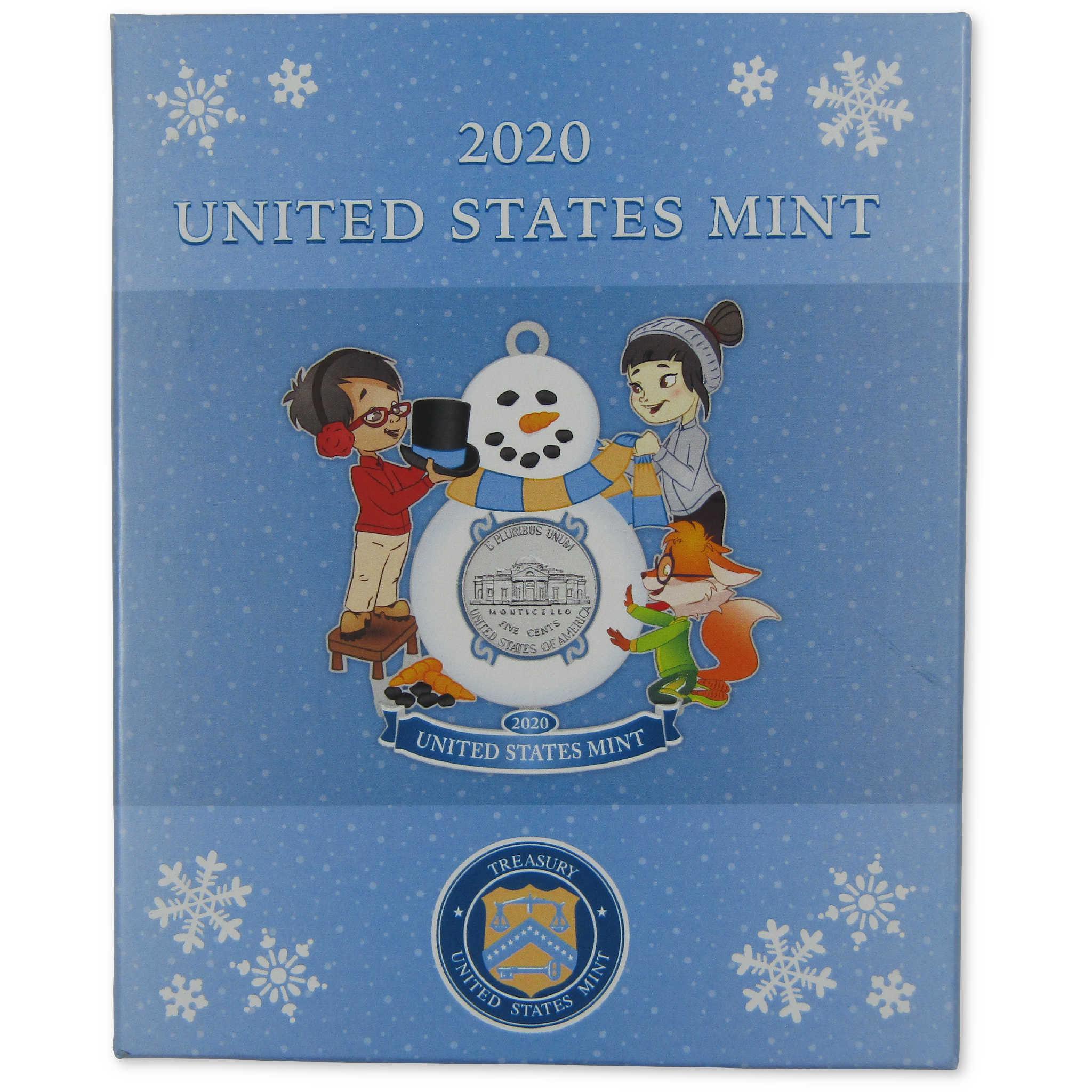 2020 Jefferson Nickel U.S. Mint Mighty Minters Christmas Ornament OGP