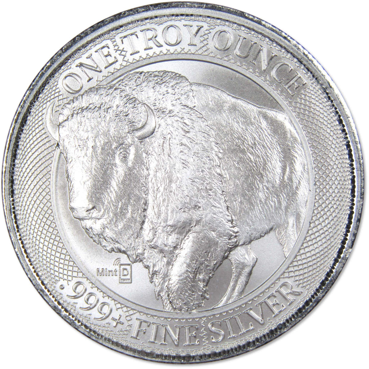 MintID Buffalo 1 oz .999 Silver Round with NFC Scan Authentication