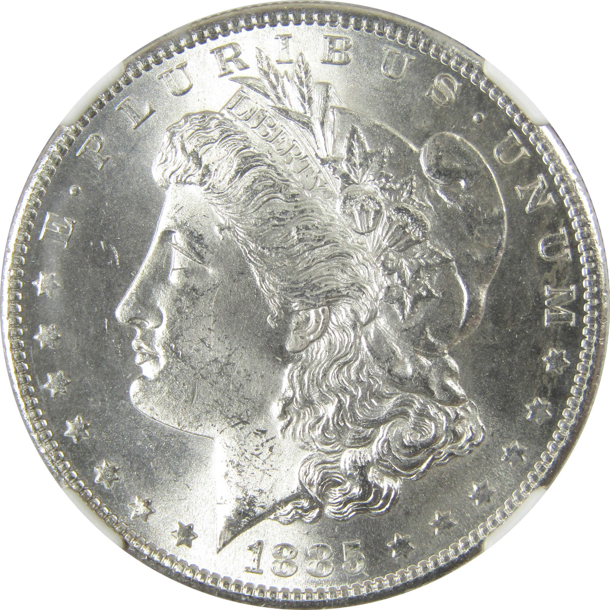 1885 S Morgan Silver Dollar MS 64 NGC Uncirculated $1 Coin SKU:I26025 - Morgan coin - Morgan silver dollar - Morgan silver dollar for sale - Profile Coins & Collectibles