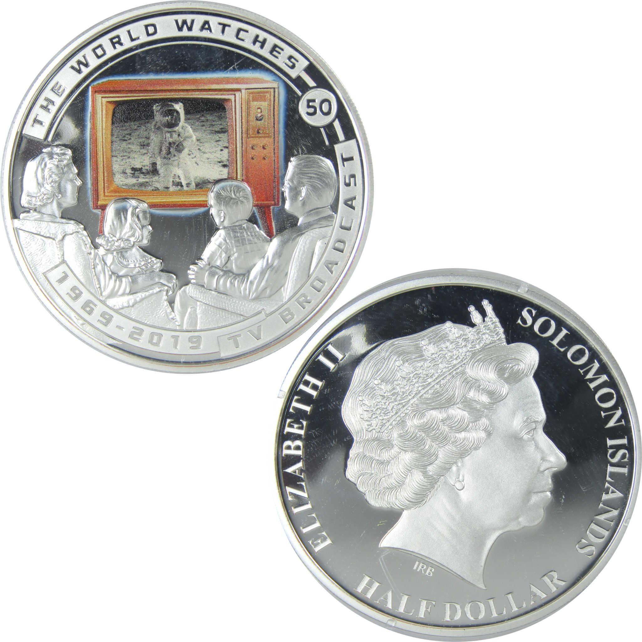 50th Anniversary of Moon Landing The World Watches Proof 2019