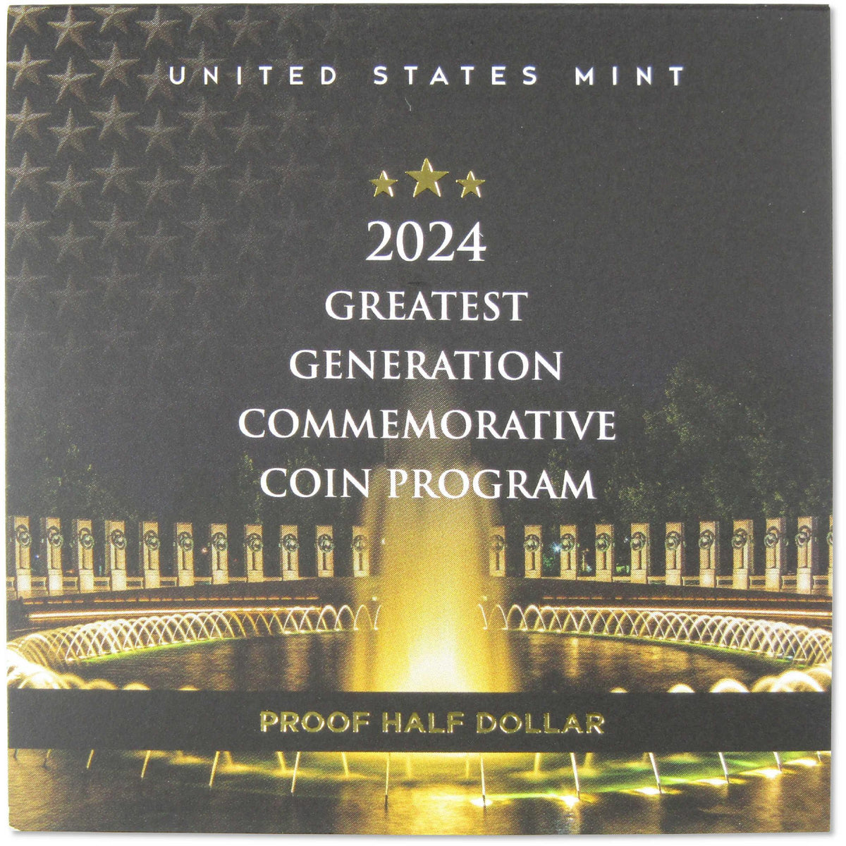 2024 S Greatest Generation Commemorative Half Dollar Clad Proof OGP