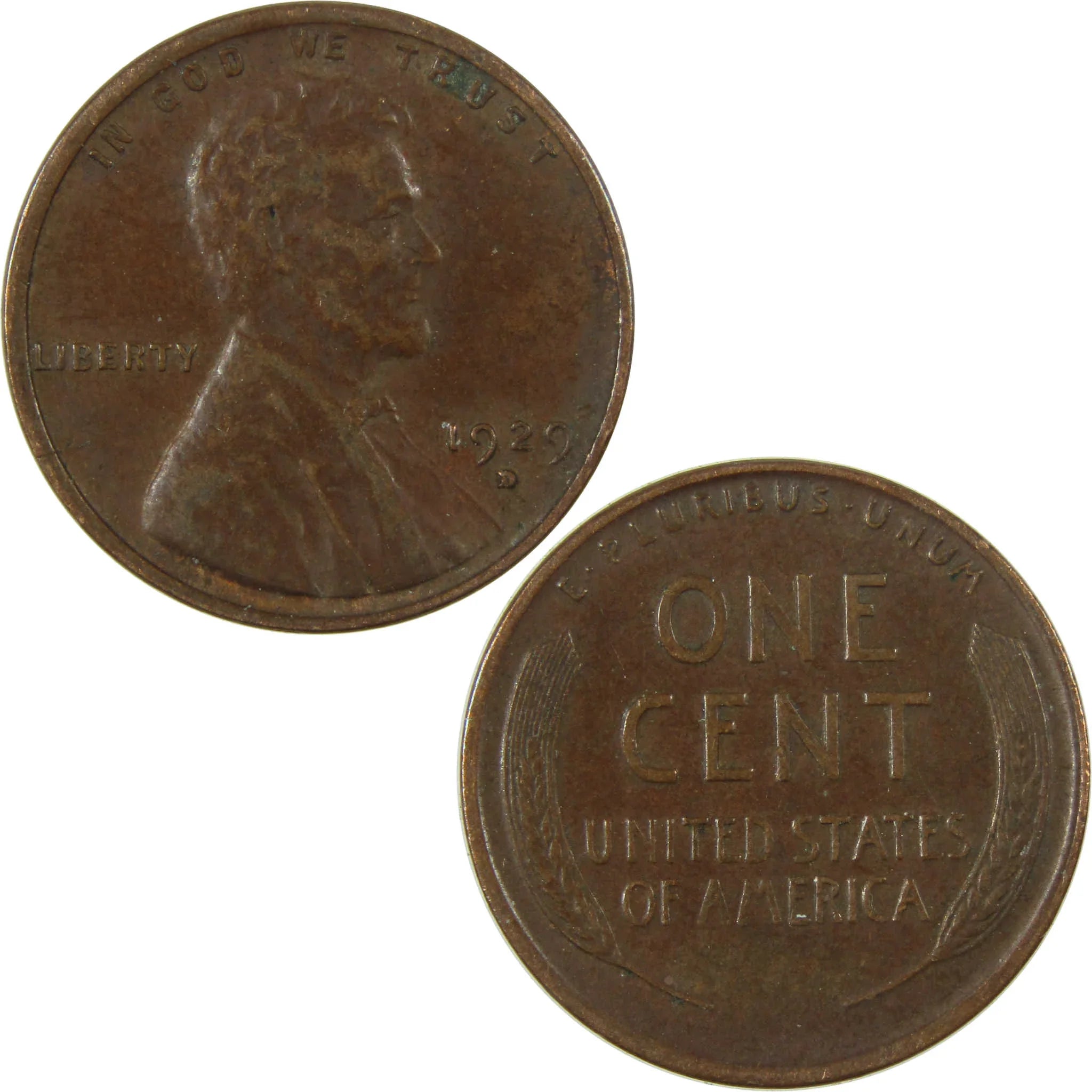 1929 D Lincoln Wheat Cent VG Very Good Penny 1c Coin SKU:I27199