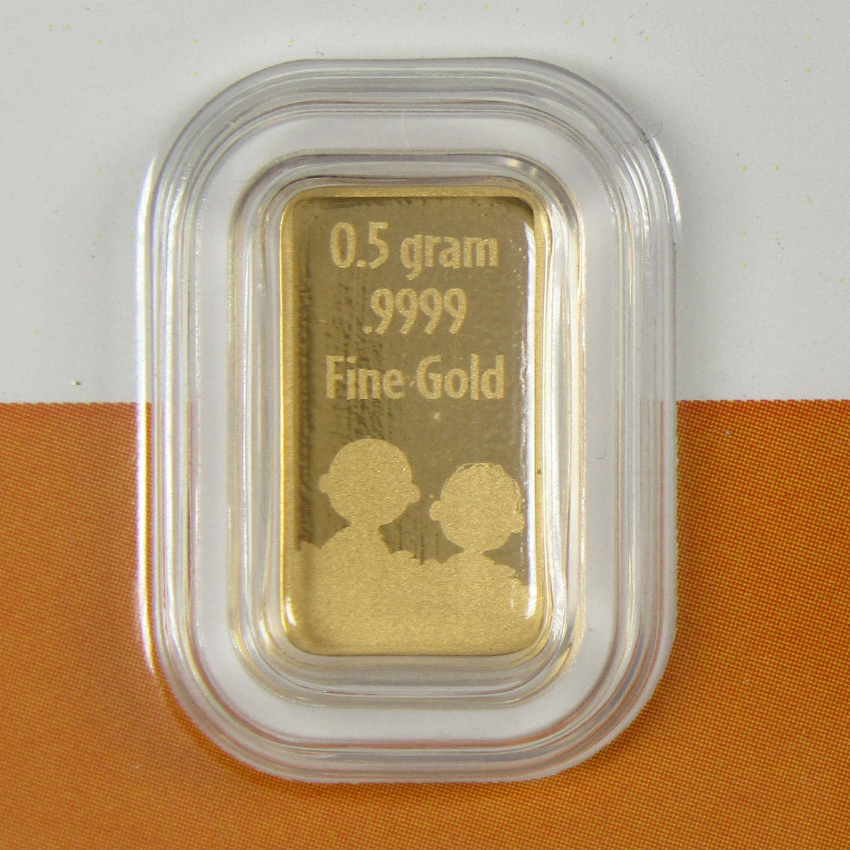 Peanuts Great Pumpkin Charlie Brown 60th Anniversary 1/2 g Gold Bar