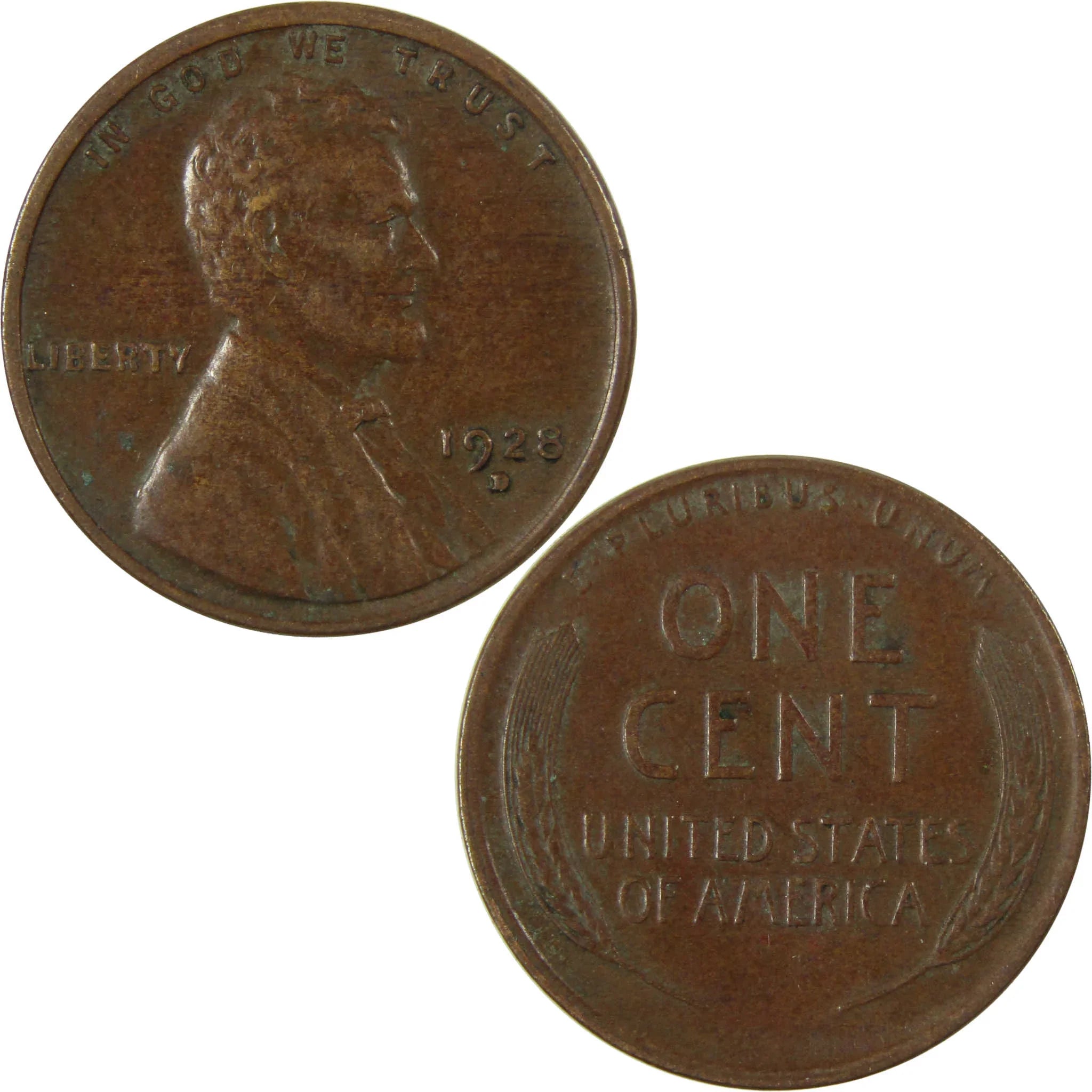 1928 D Lincoln Wheat Cent VF Very Fine Penny 1c Coin SKU:I27611