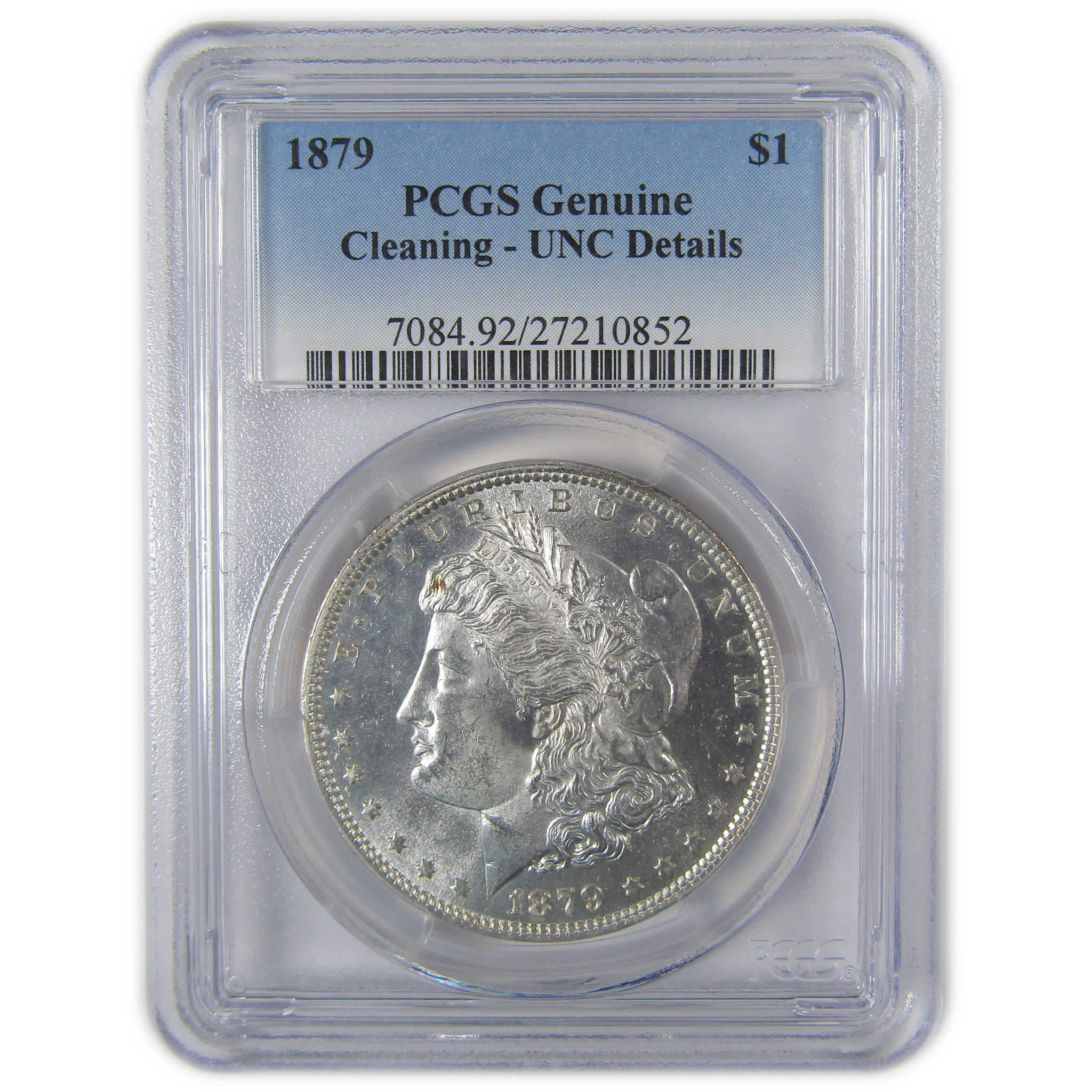 1879 Morgan Dollar Uncirculated Details PCGS Silver $1 Coin SKU:CP51 - Morgan coin - Morgan silver dollar - Morgan silver dollar for sale - Profile Coins & Collectibles