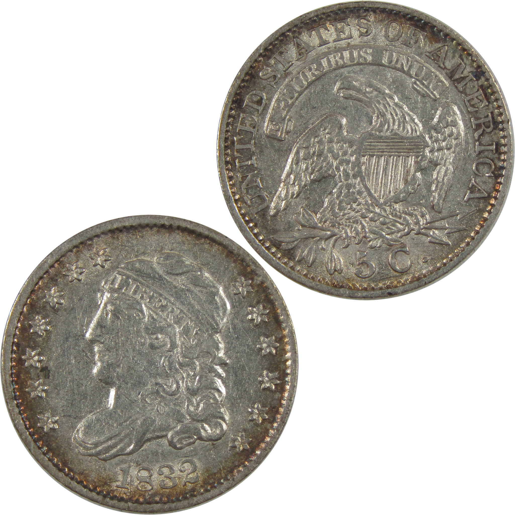 1832 Capped Bust Half Dime AU About Uncirculated Silver SKU:I20975